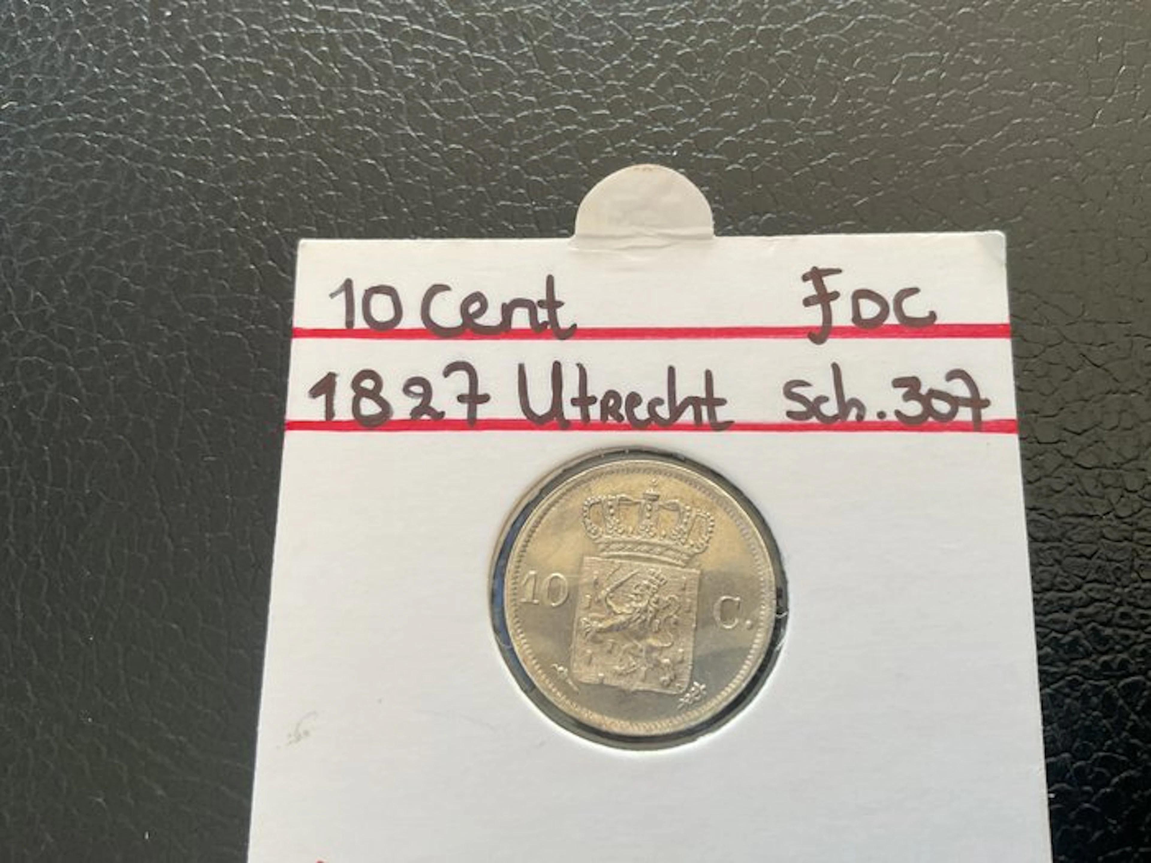 Netherlands. Willem I. 10 Cents 1827 Utrecht ( kwaliteit) (No reserve price)