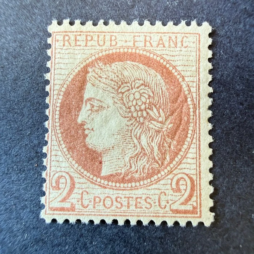 France - Yvert 51 'Cérès 2c red-brown' mint ** without hinge. Very Fine.