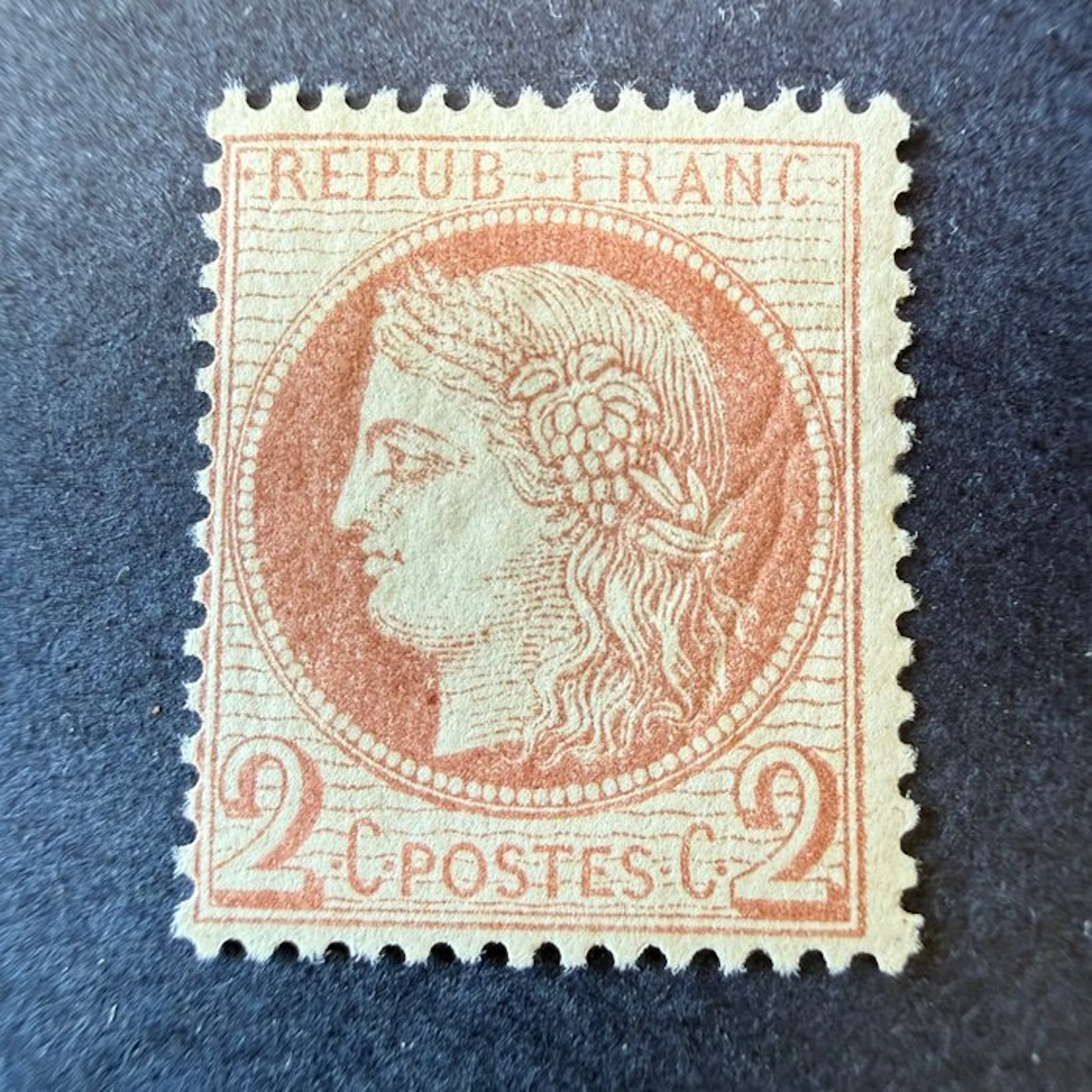 France - Yvert 51 'Cérès 2c red-brown' mint ** without hinge. Very Fine.