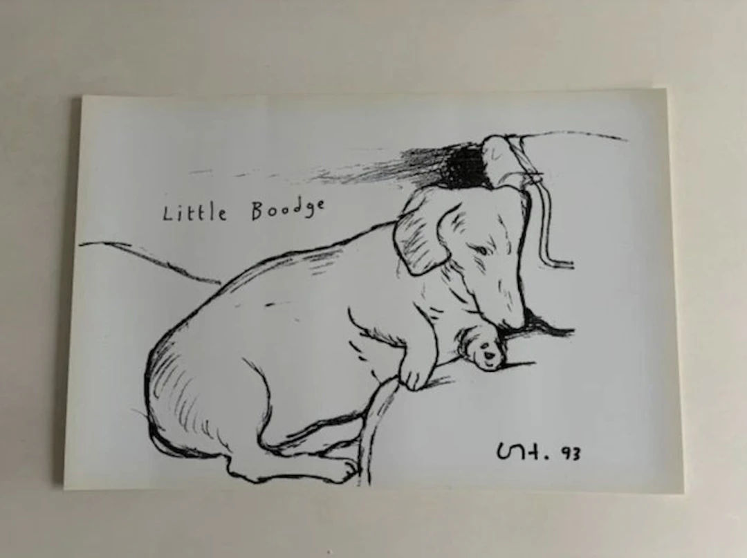 David Hockney - Little Boodge Mini Poster by David Hockney
