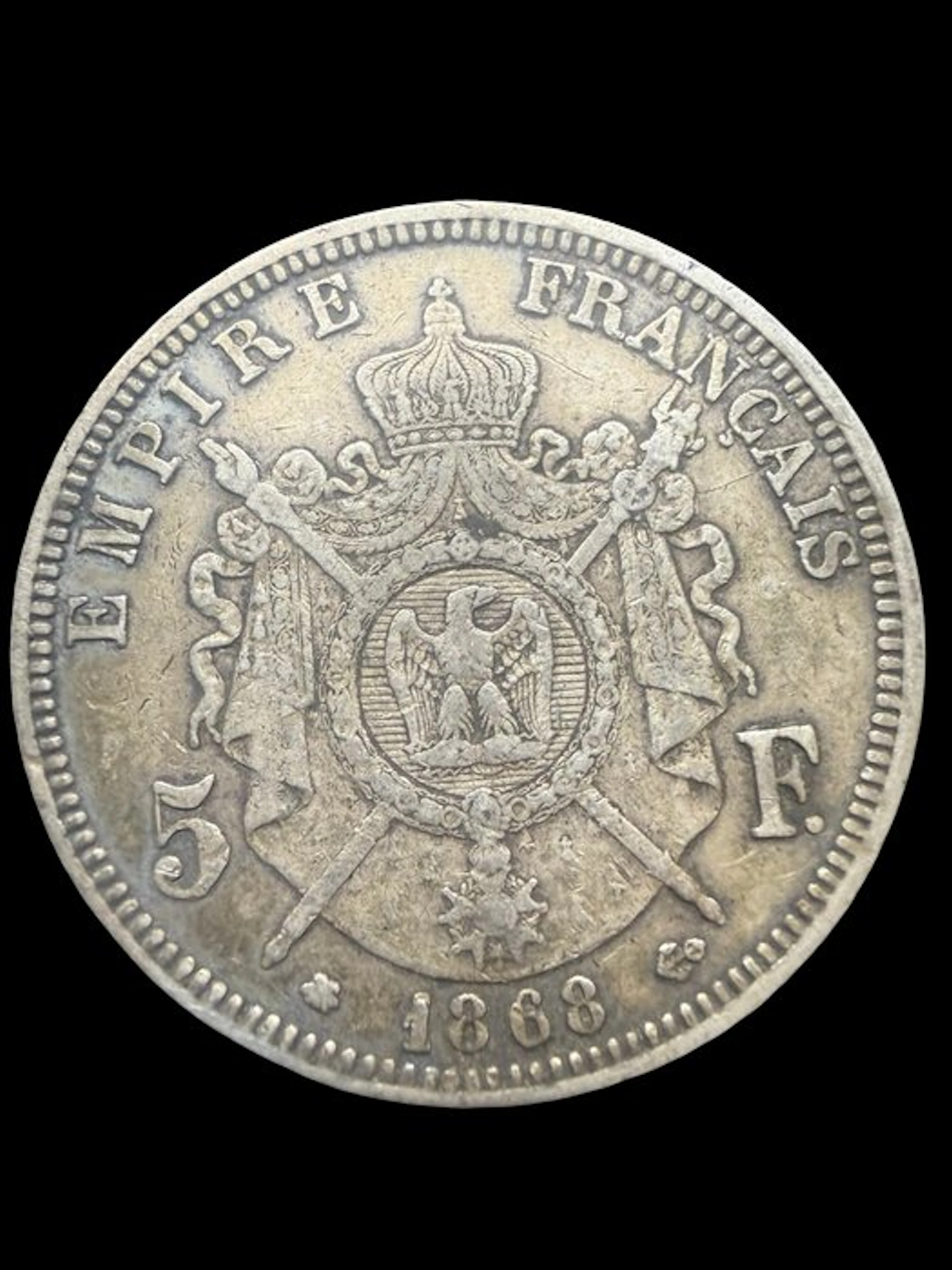 France. Napoléon III. 5 Francs 1868-A, Paris (No reserve price)
