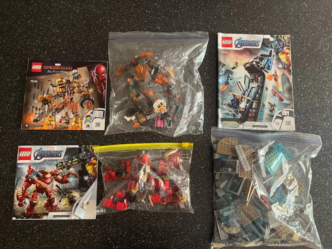 LEGO Set - Spider-Man, Marvel - Lego set 76128 76164 76166