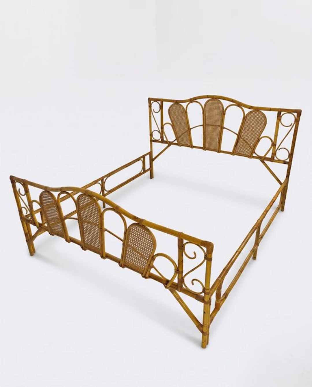 Bed - Bamboo, Rattan - Italian Design 1960