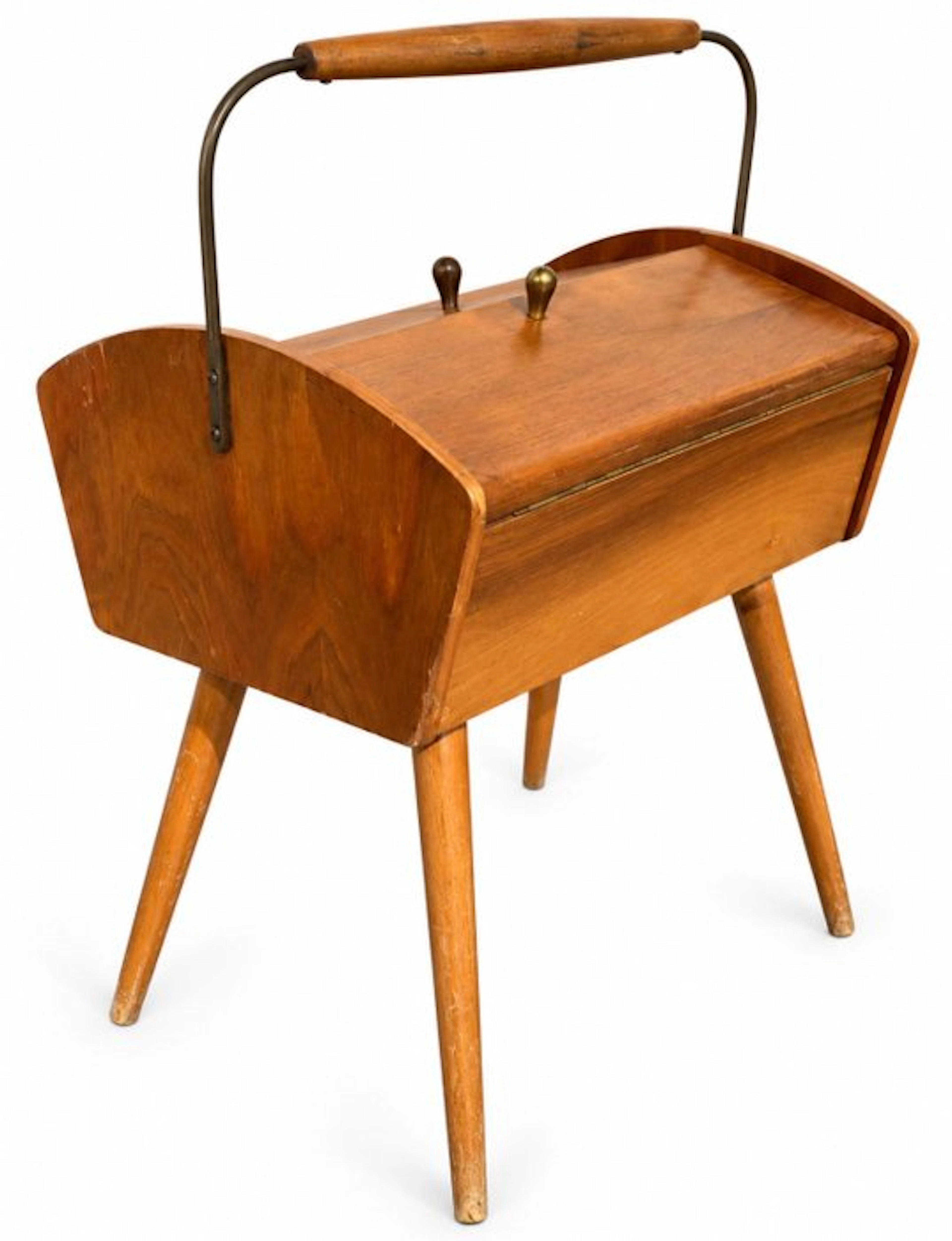 Sewing box - Wood - Vintage sewing kit