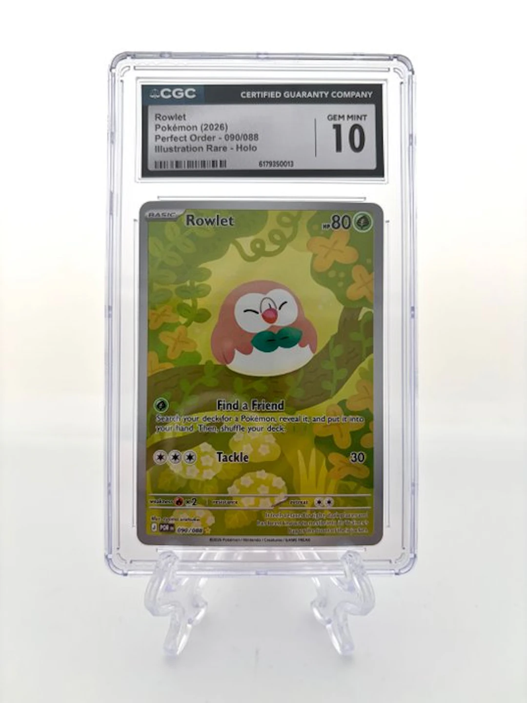 Pokémon - 1 Graded card - Rowlet - Perfect Order - 090/088 - 2026 - CGC 10