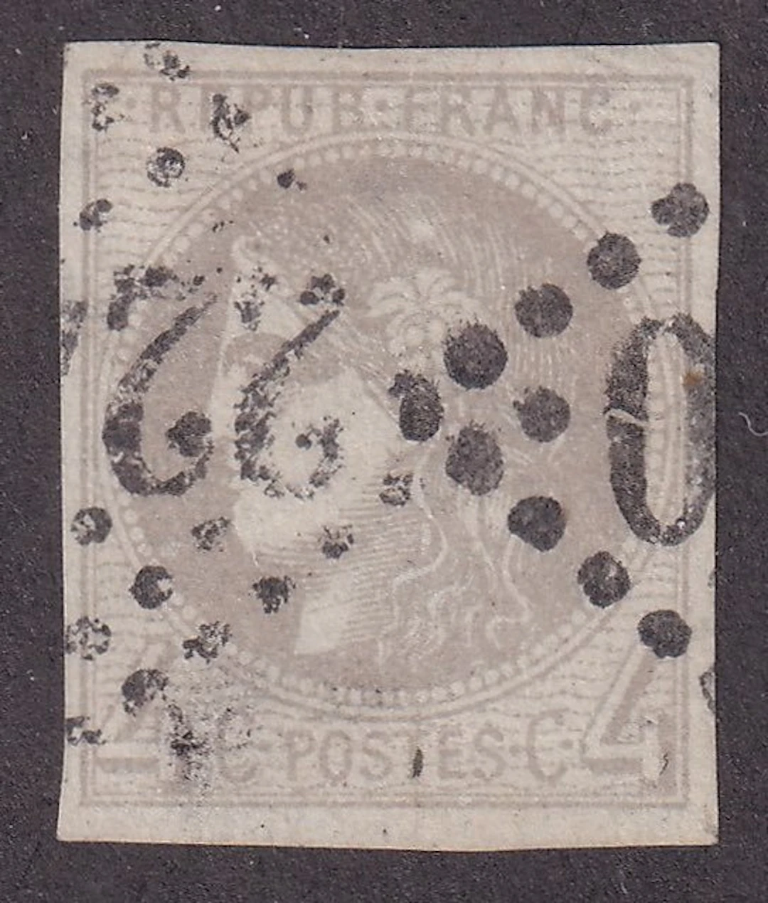 France - 4c gray - TB - Yvert n°41B