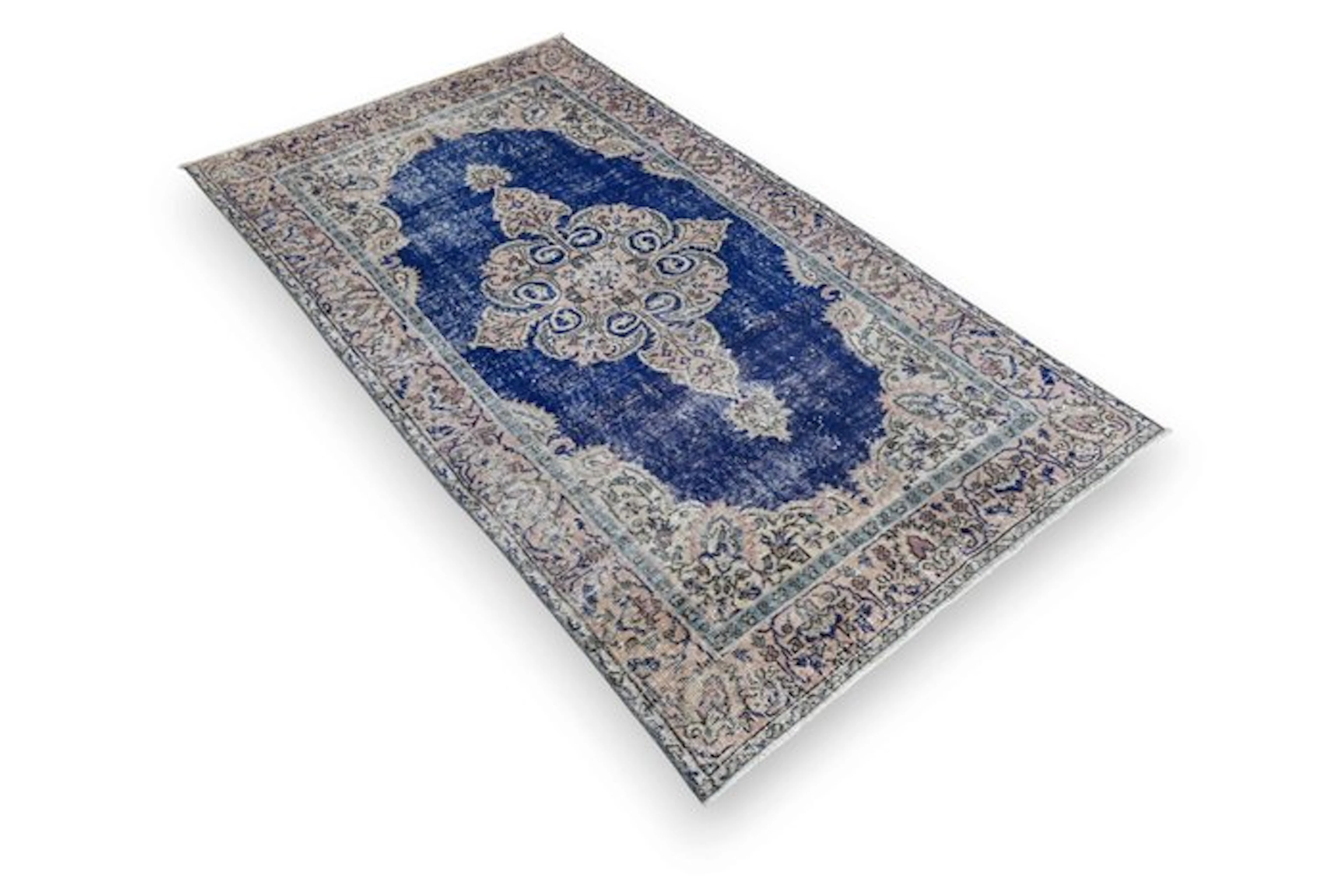 Blue Vintage - Rug - 195 cm - 110 cm - √ handmade √ certificate