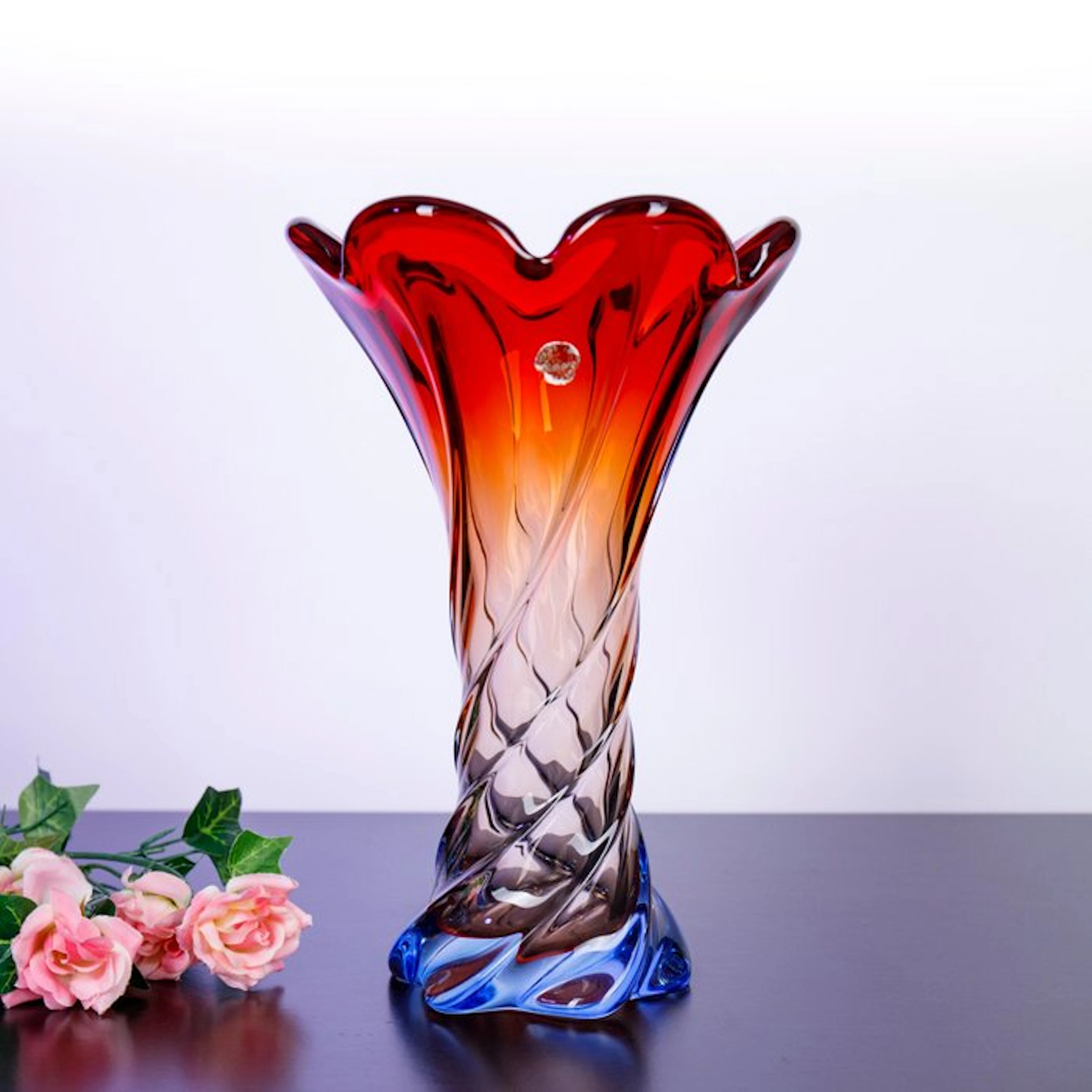 Vintage Sommerso, Uran Glass - Vase - Glass