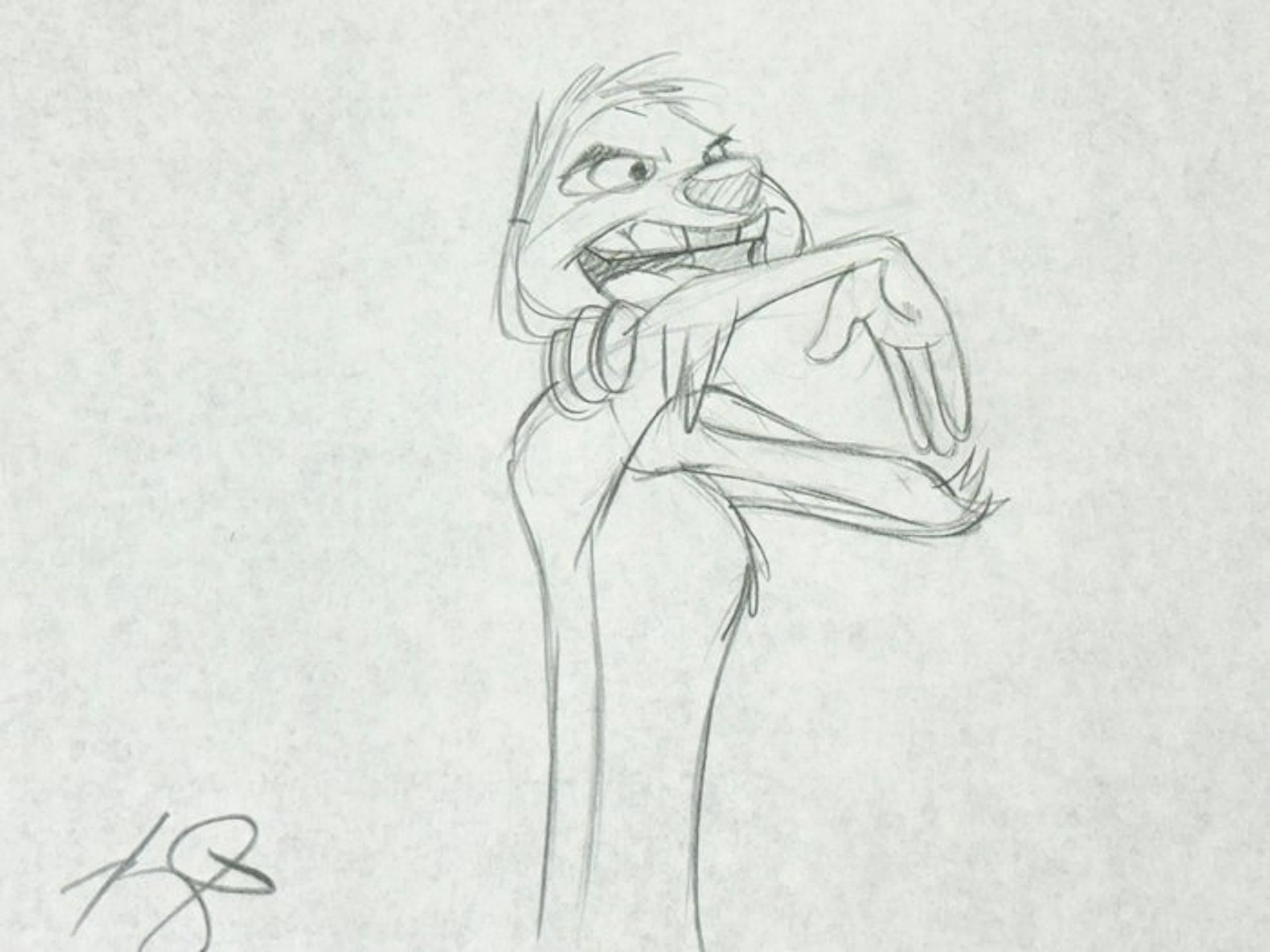 Walt Disney - Original Animation Drawing of Timon - Timon & Pumbaa (1995)