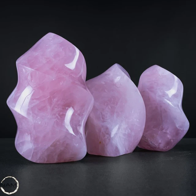Rose Quartz Flame Set – Soft elegance in delicate pink tones.- 2793.11 g - (3)