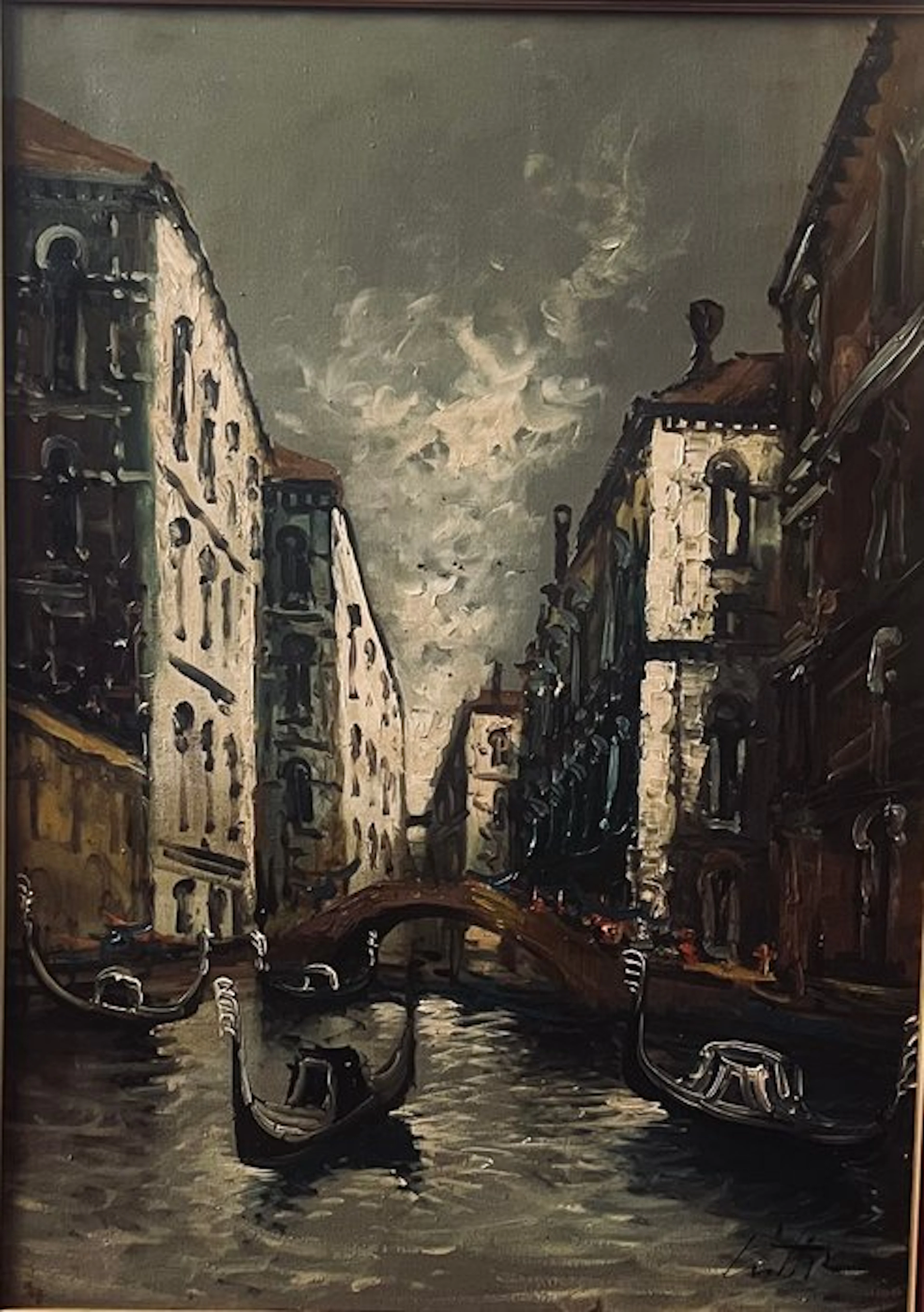 Scuola italiana (XX), firmato Lietti - Venezia