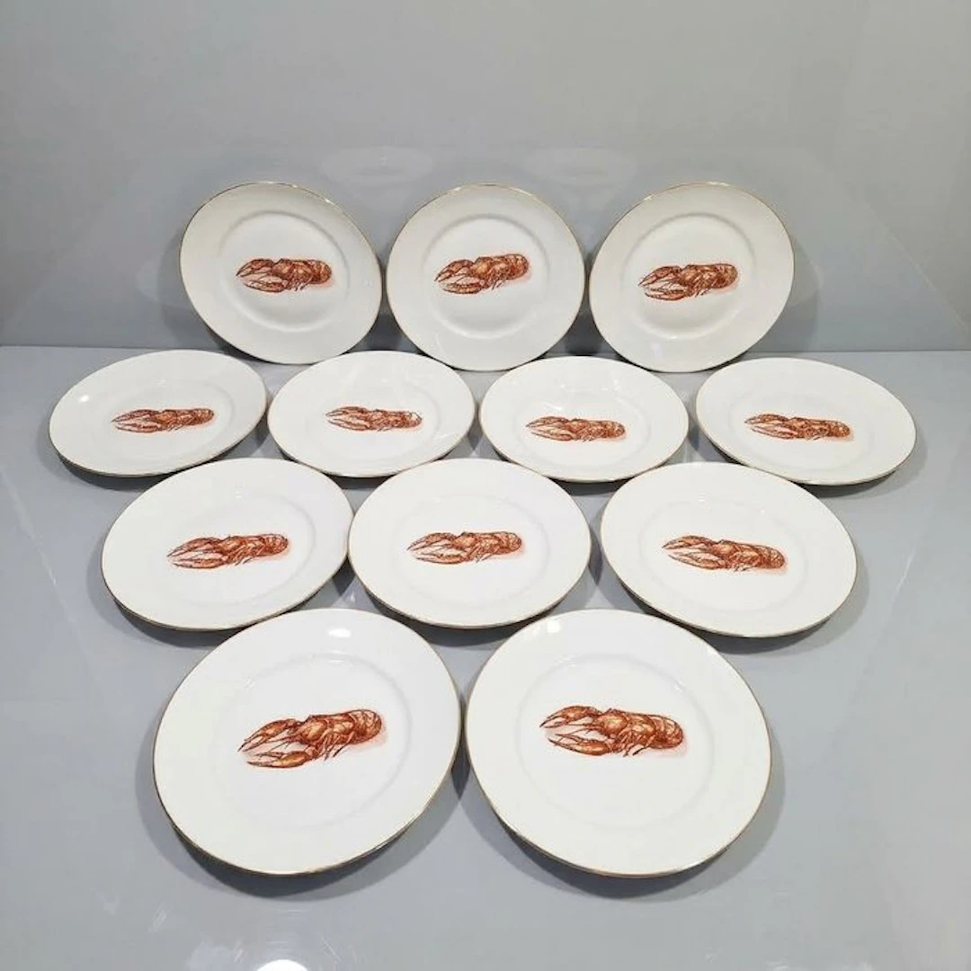 Richard Ginori - Table service (12) - Porcelain - Lobster Service