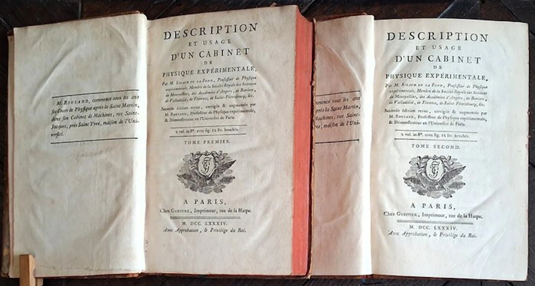 M. Sigaud de La Fond - Description et usage d'un cabinet...