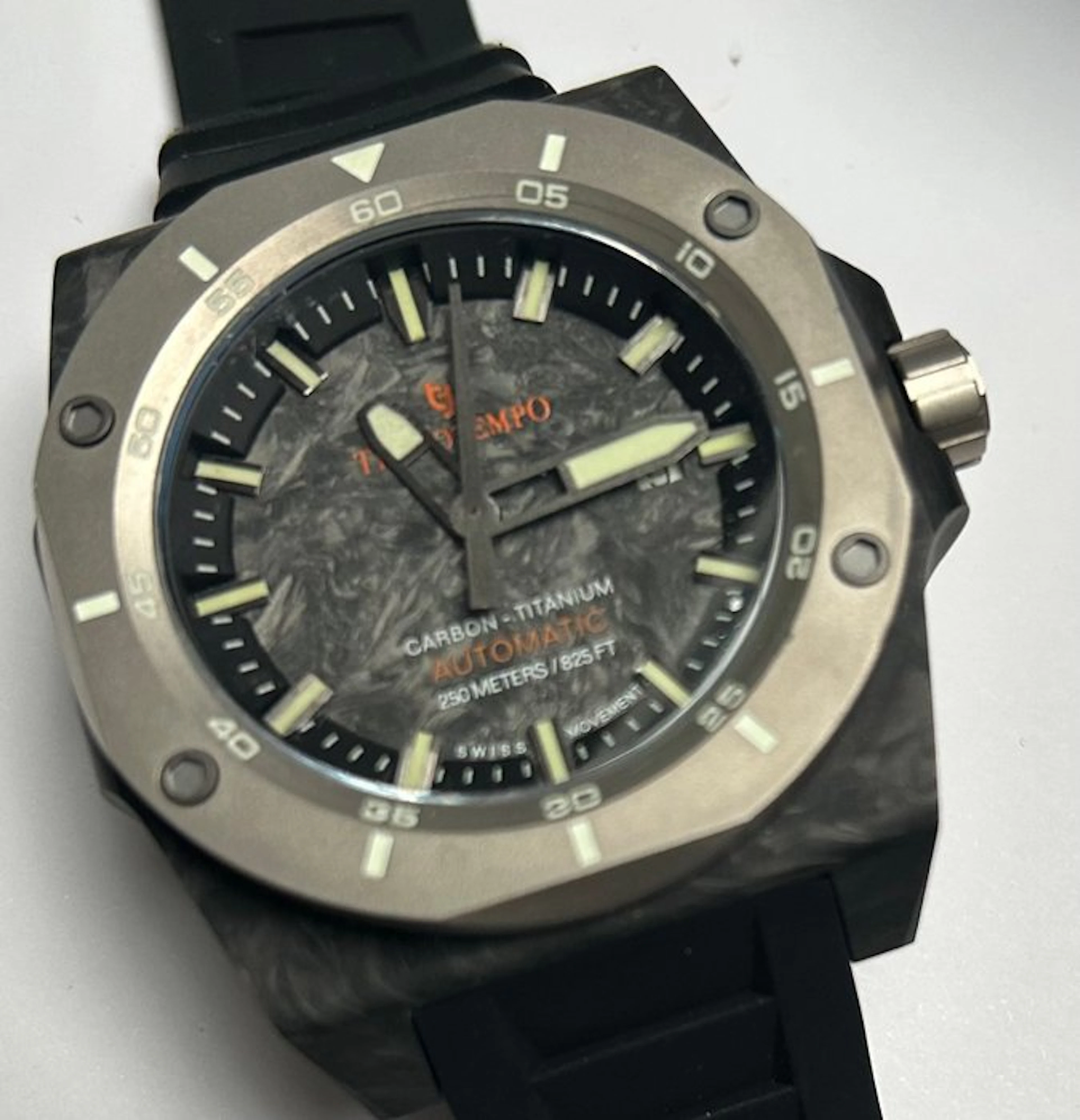 Tecnotempo - Forged Carbon & Titanium 250M - Swiss...
