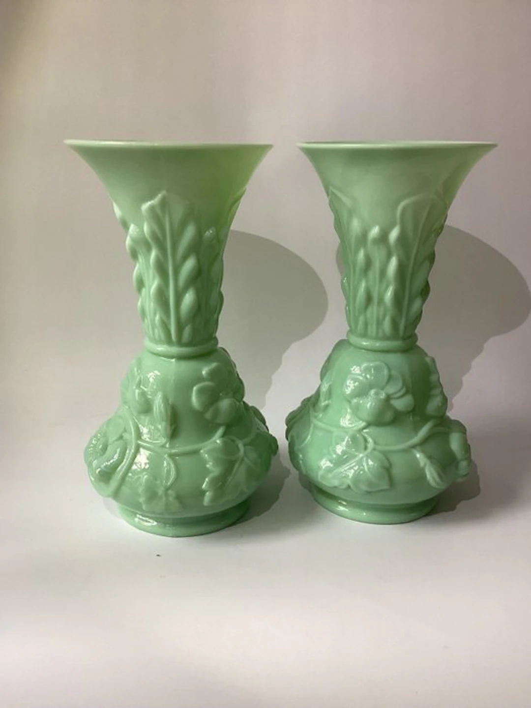 Cristallerie Saint-Louis - Vase (2) - Capucine - Frosted Perspex - Art Deco