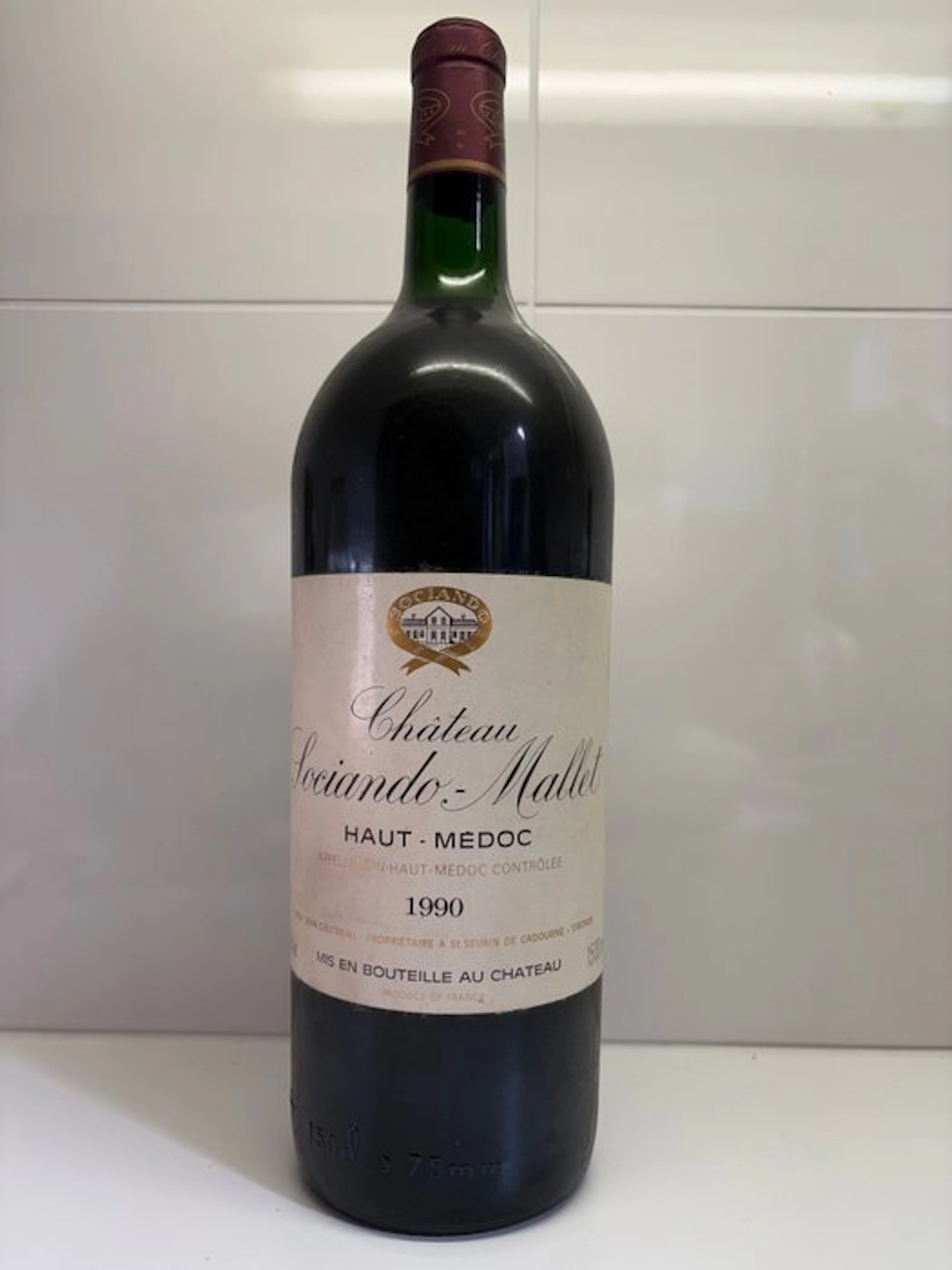 1990 Château Sociando-Mallet - Haut-Médoc, Bordeaux - 1 Magnum (1.5L)