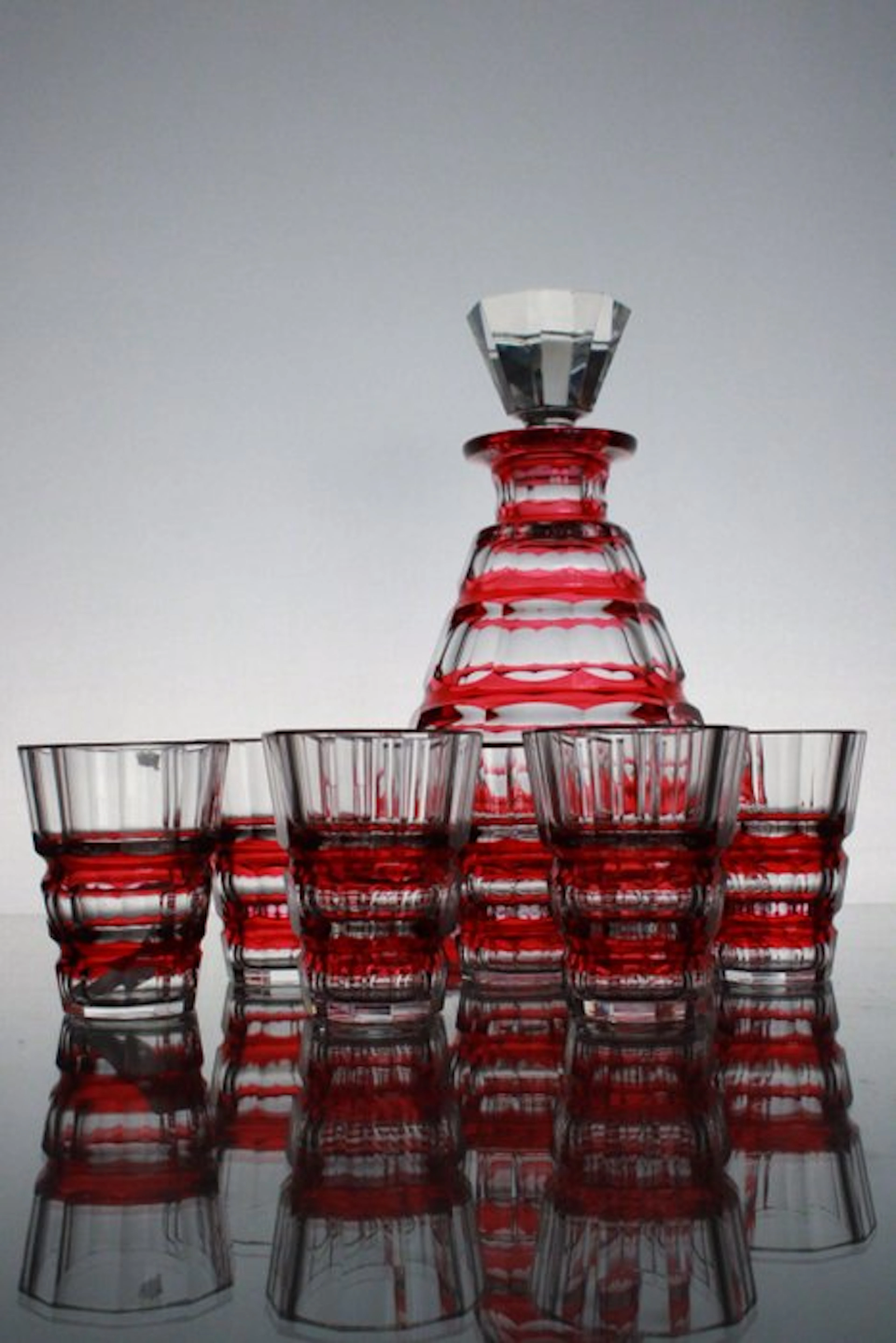 Val Saint Lambert - Charles Graffart - Drinking set (7) - Muscadet - Crystal