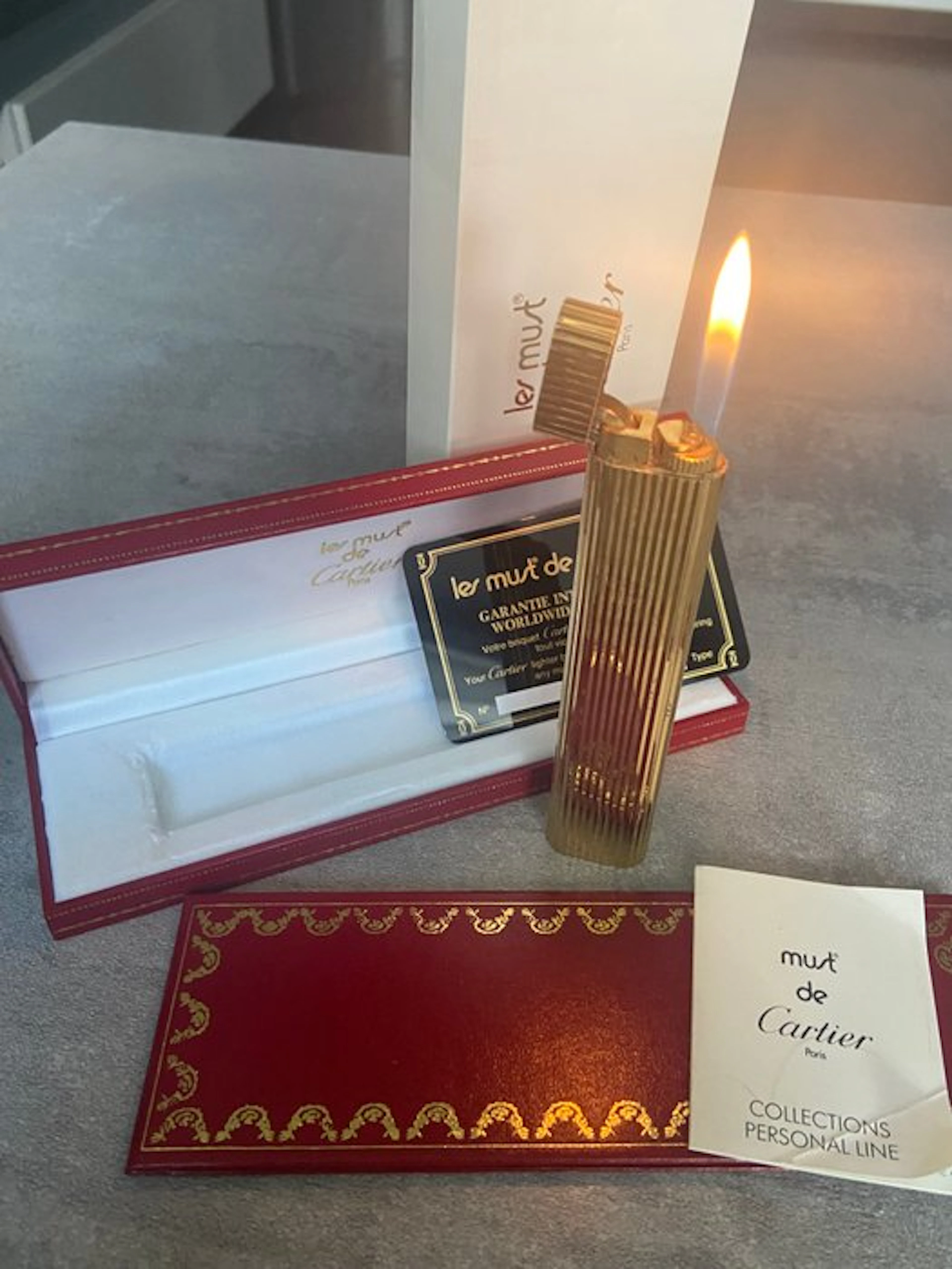 Cartier - Lighter - Gold-plated table - new stock