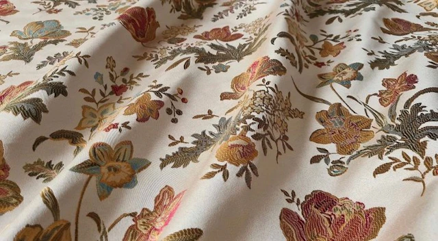 Refined and Elegant Fabric in the San Leucio Style...