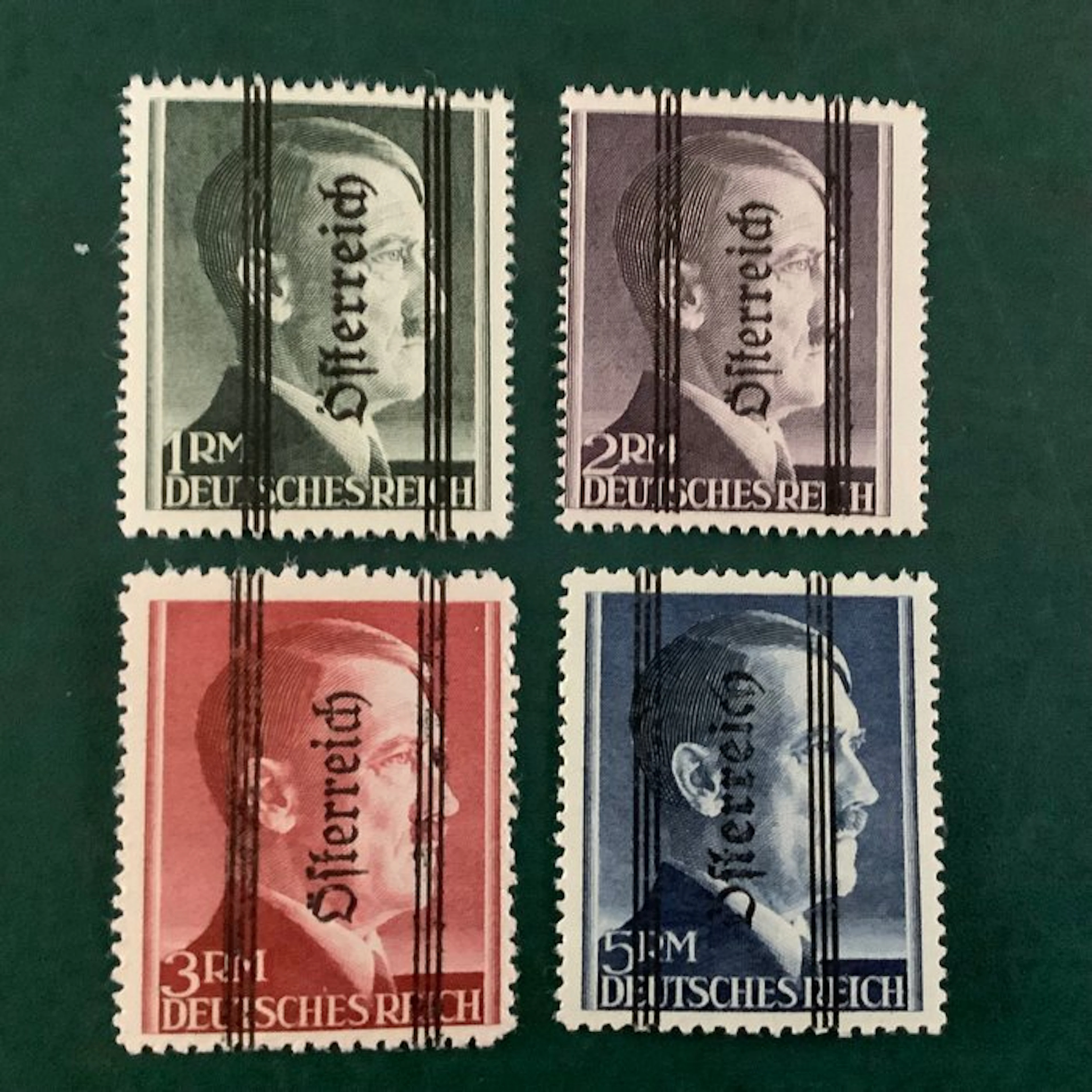 Austria 1945 - Grazer overprint - denomination value type...