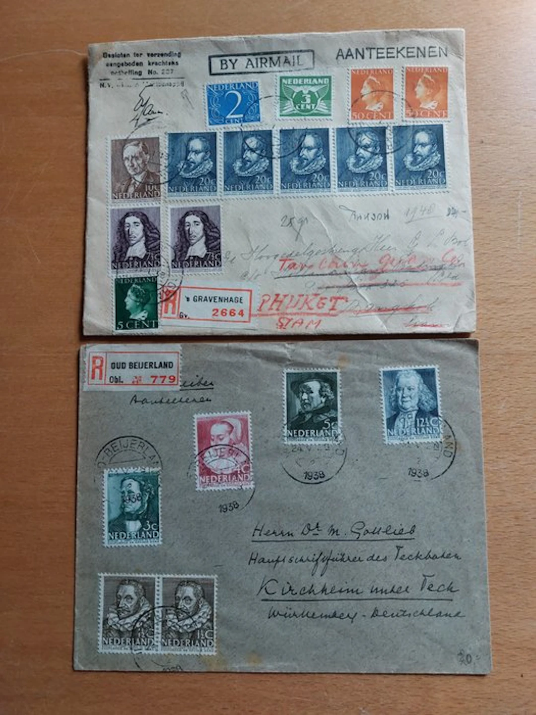 Netherlands - Mail pieces, post.w documents, FDC cards
