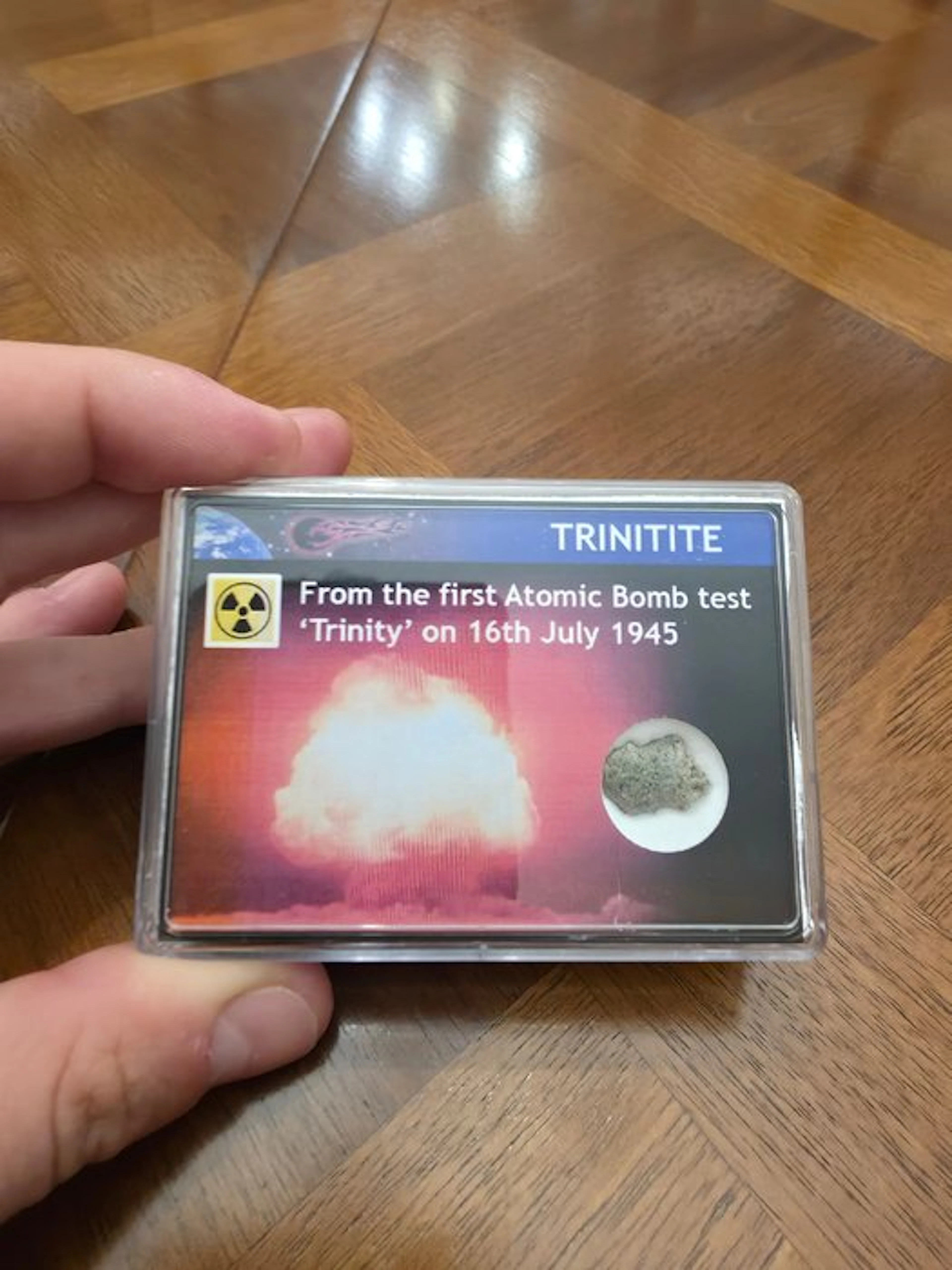 Trinitite - impact glass from the Trinity nuclear test...