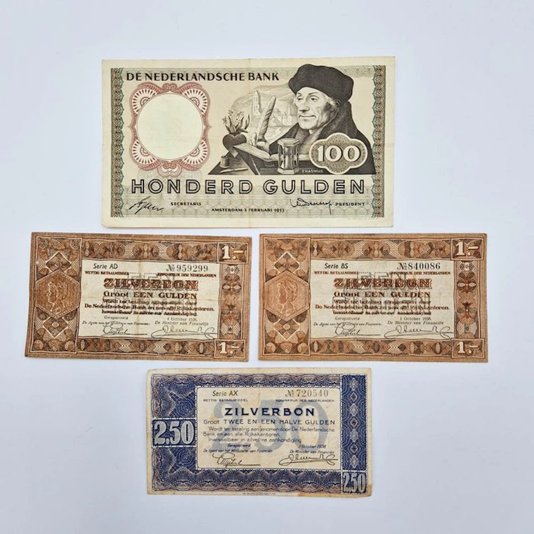 Netherlands. - 3 Banknotes - 1938/1953 - PL102, PL4, PL14 (No reserve price)
