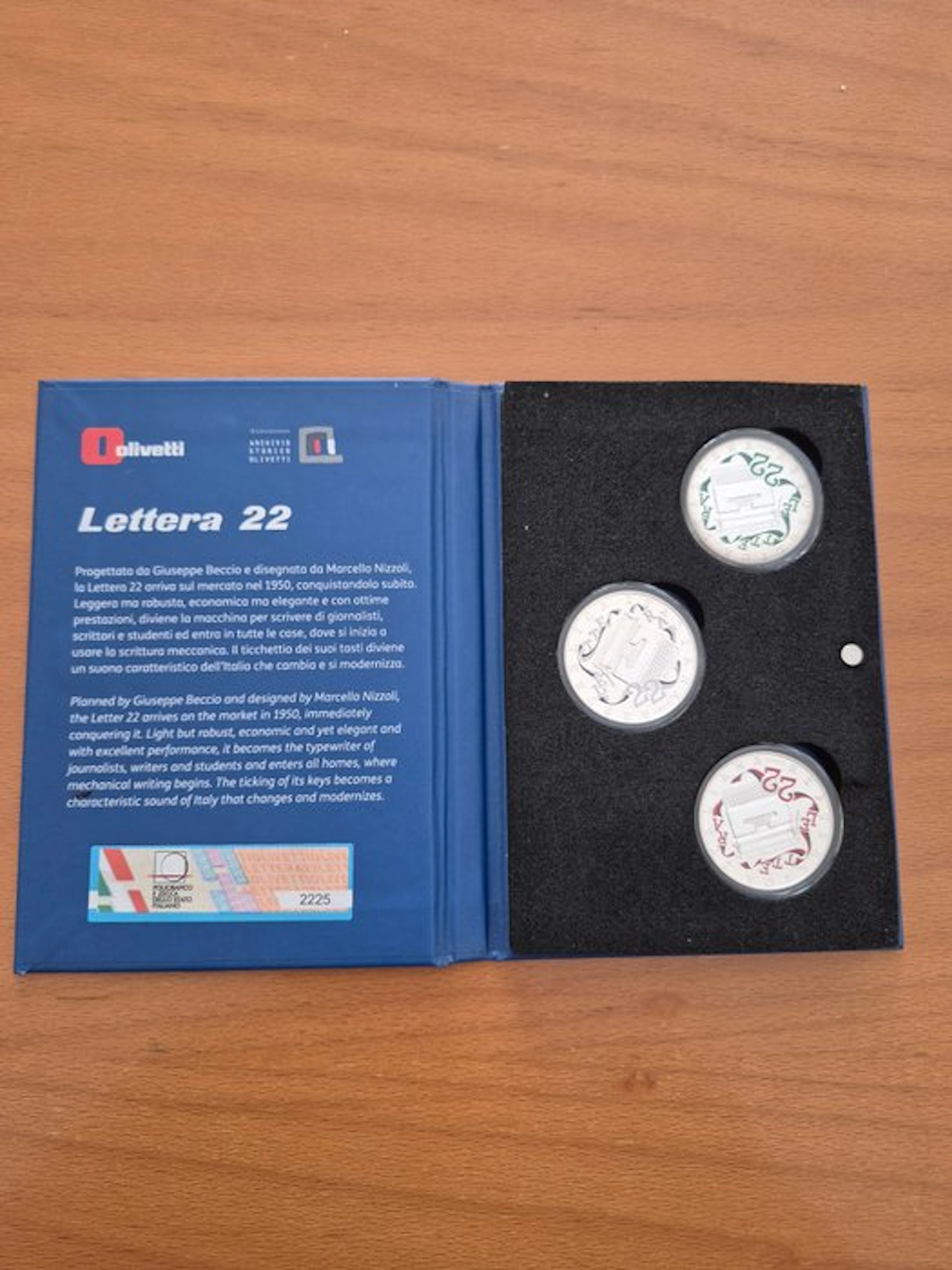Italy. 5 Euro 2020 "Olivetti Lettera" - Trittico (No reserve price)
