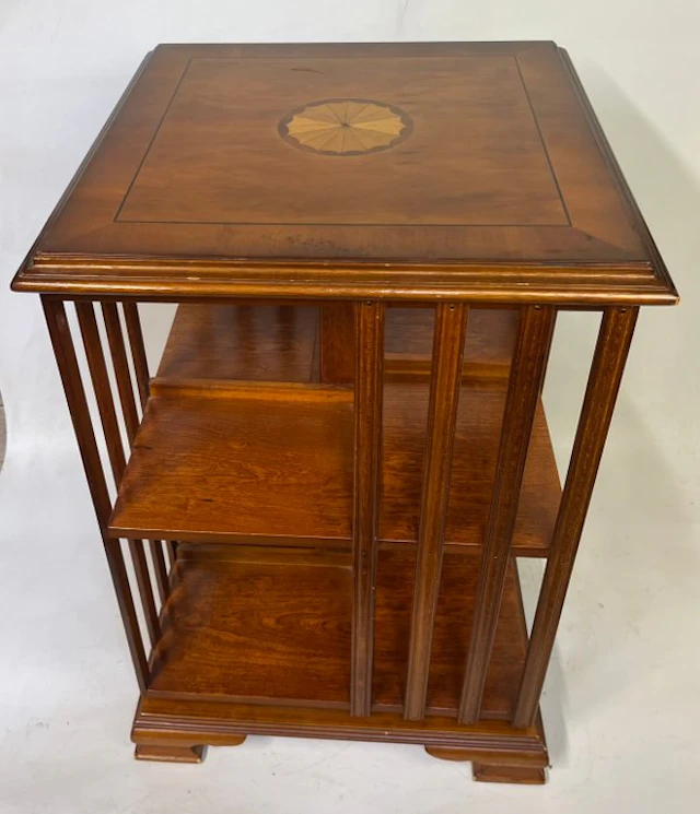 Bookcase - Wood - rotating book carousel