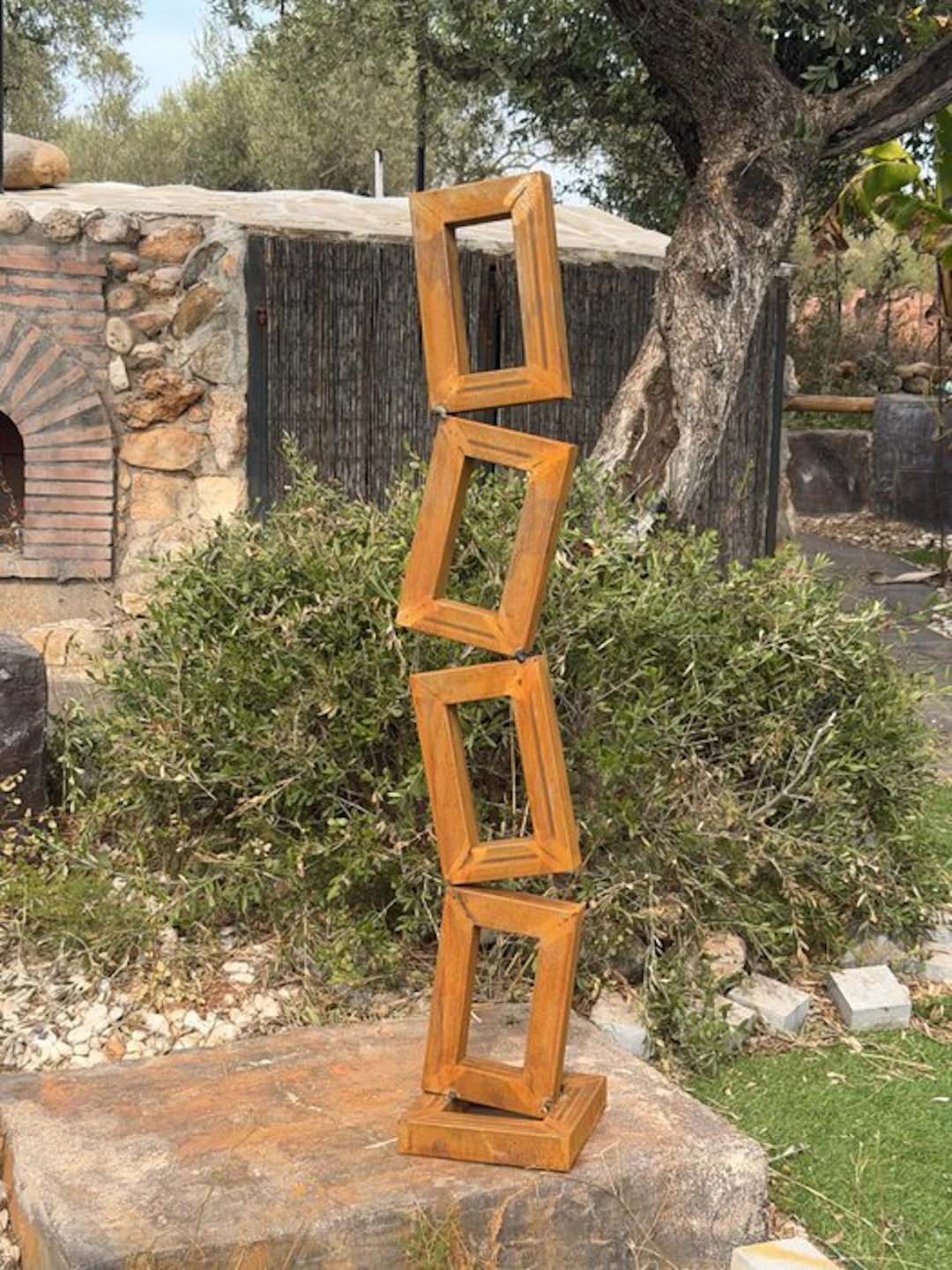 Ana Lucia B.M - Sculpture Corten - XL - No Reserve