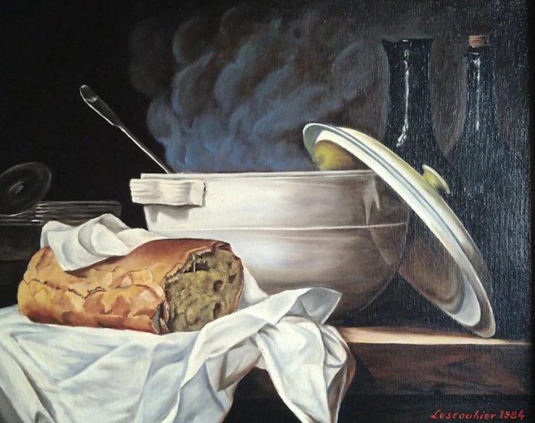 Annemie Lescouhier (1951) - Stilleven met Brood
