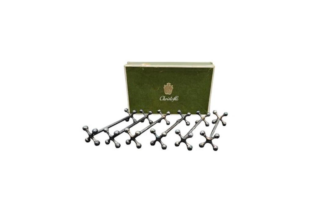 Christofle - Knife rest (6) - Silverplated - Cutlery rest