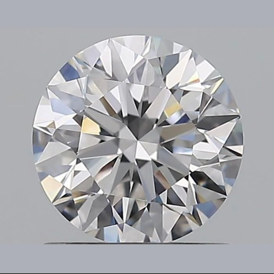 1 pcs Diamond (Natural) - 0.42 ct - Round - D...