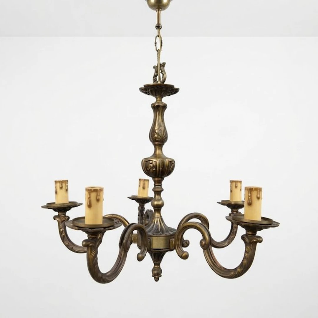 Targetti - Chandelier - chandelier - anticato - Classic brass candelabrum
