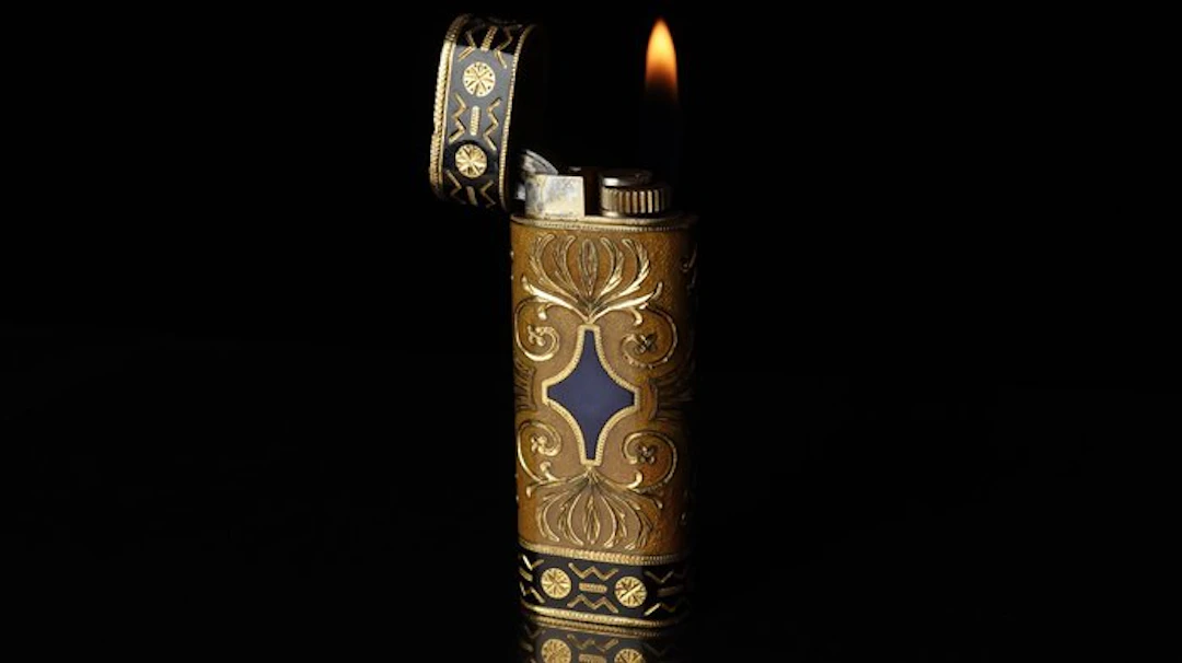 Cartier - Rare Engraving Pattern Vintage gas Lighter - No...