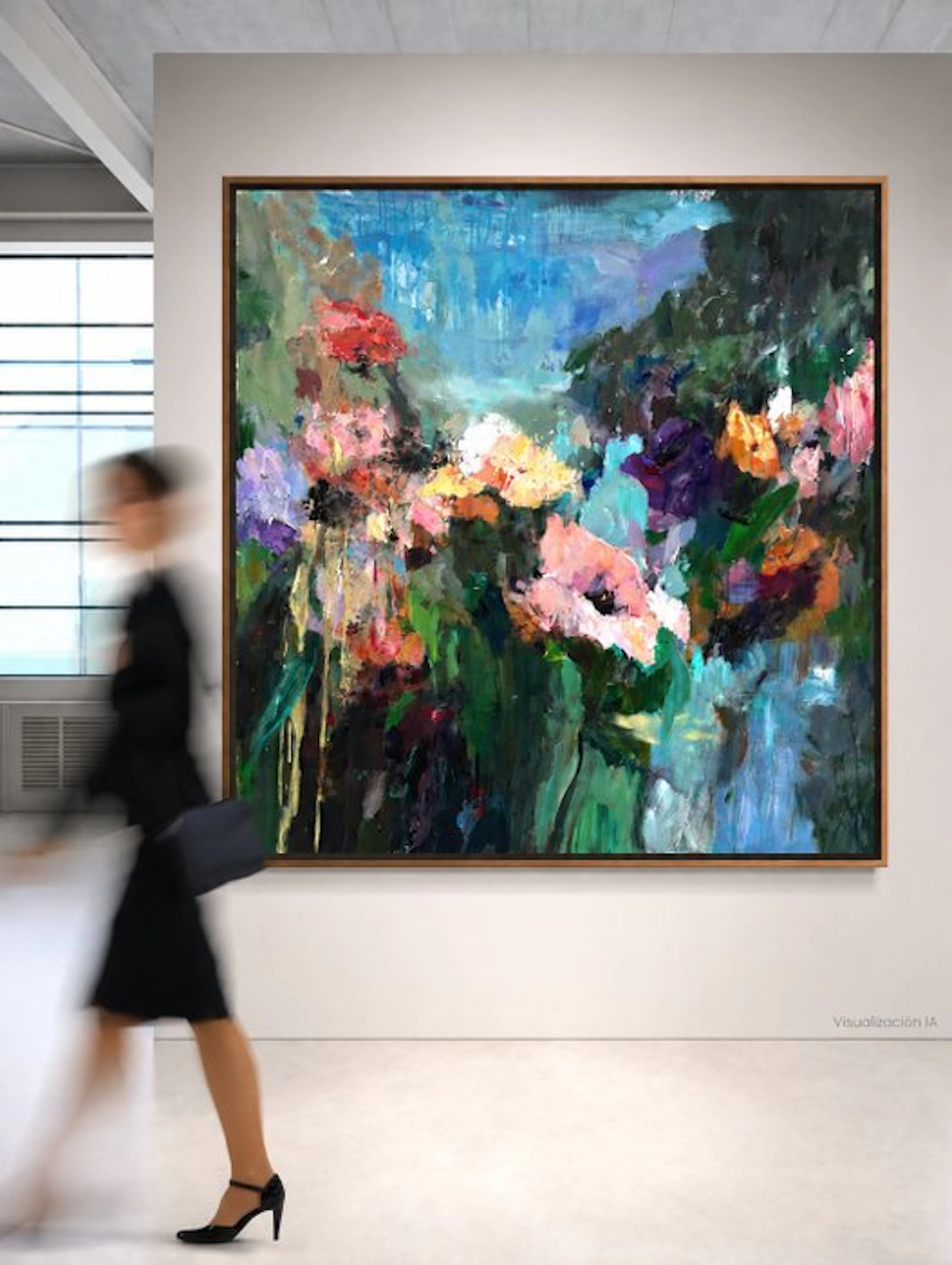 Rhul Rodríguez (1981, Jaén, Spain) - Life - 104 × 104 cm - XL - No Reserve