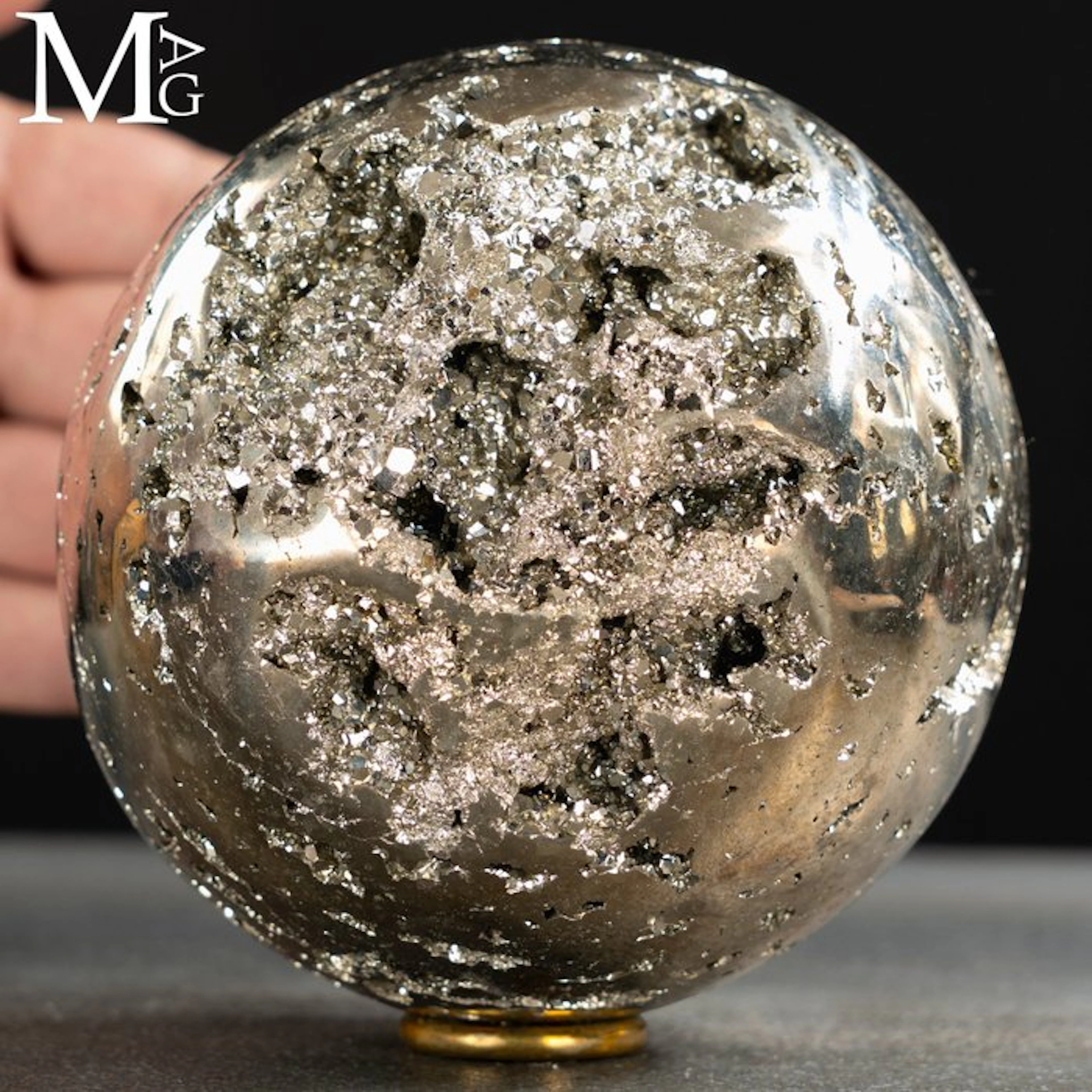 Extra Quality Large Pyrite Sphere - Huanzala Mines...