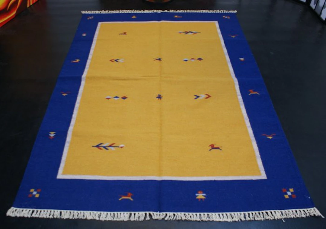 New wool handwoven Gabbeh Kilim rug - Carpet - 240 cm - 170 cm