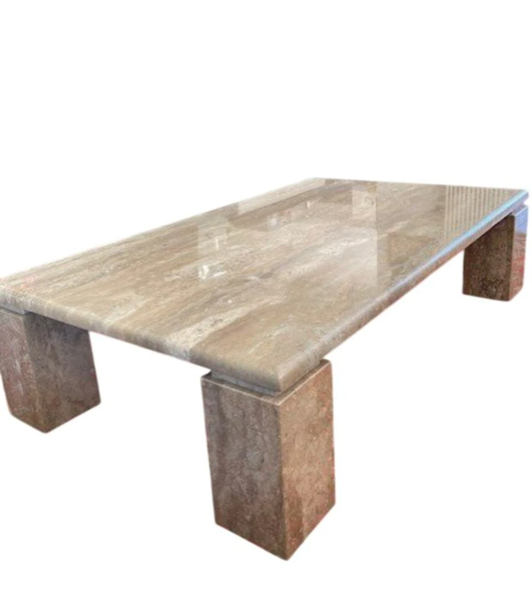 Coffee table - Travertine - Postmodern Italian Table
