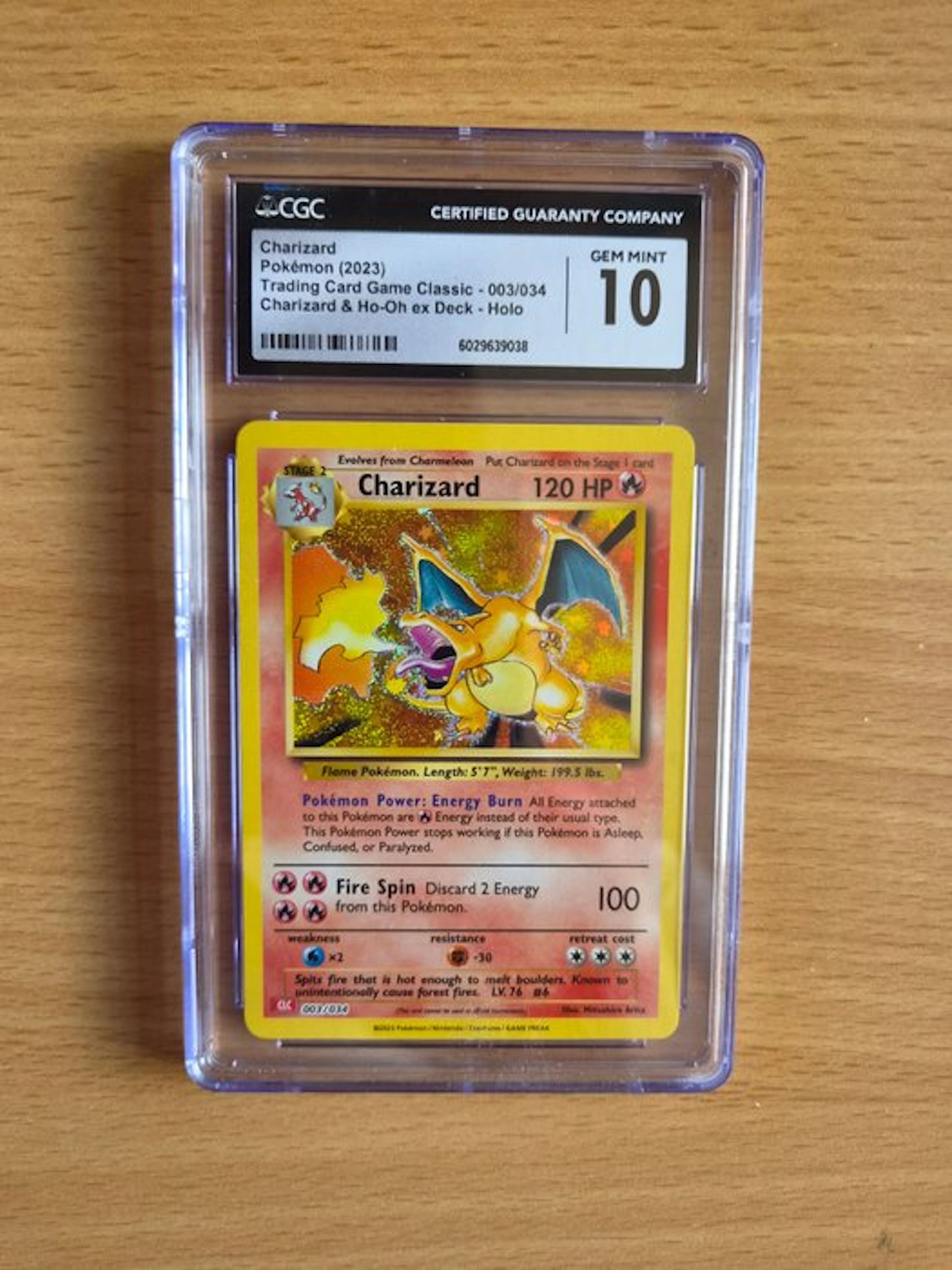 Pokémon - 1 Graded card - Charizard 003 Foil - CGC 10 - Various sets