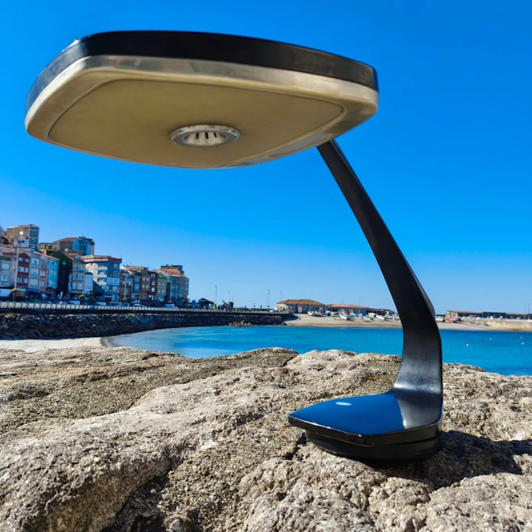 G.E.I. - Luis Pérez de la oliva - Desk lamp - Steel - Model "Desk" - Space Age
