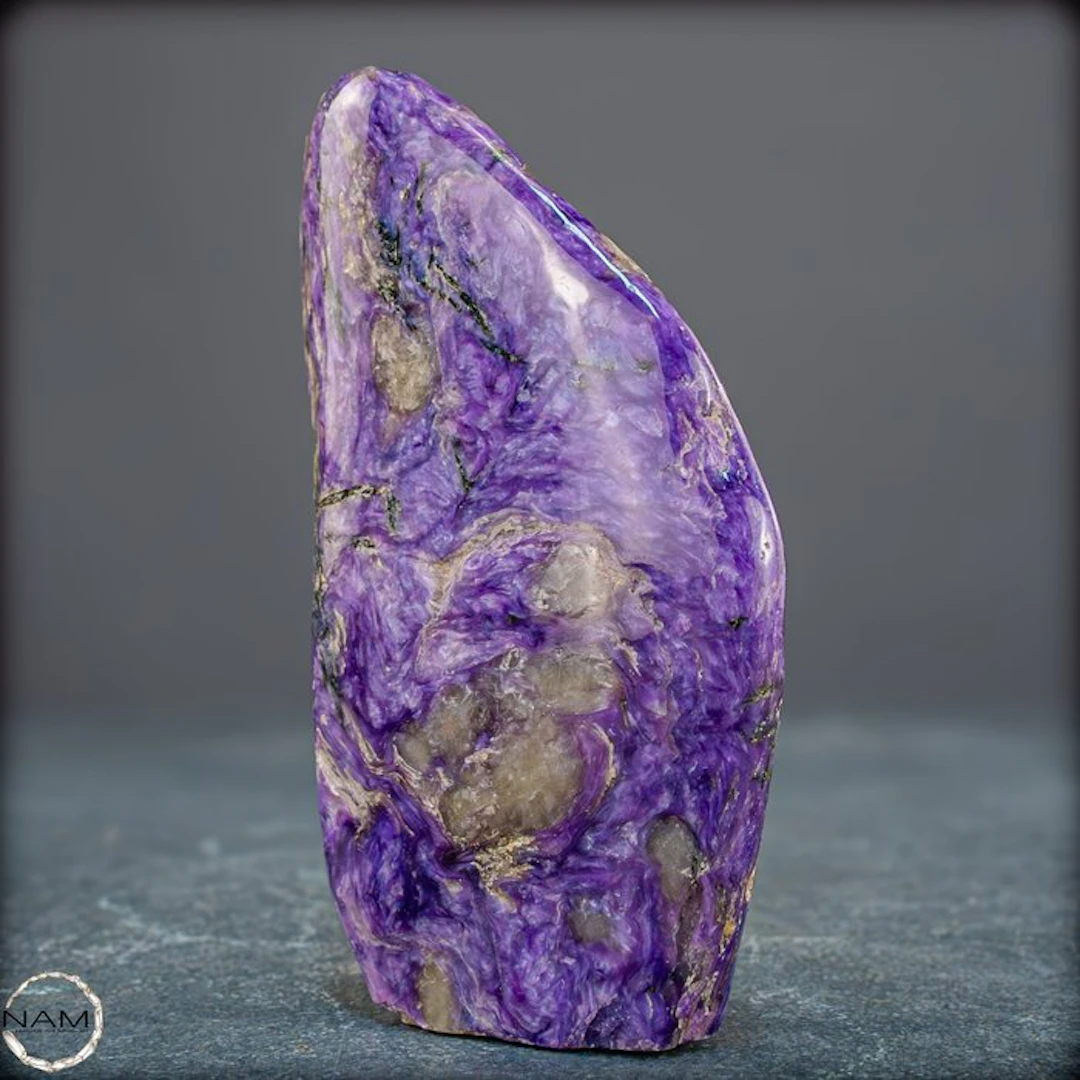 Extremely Rare Natural Charoite Sphere Freeform- 163.79 g