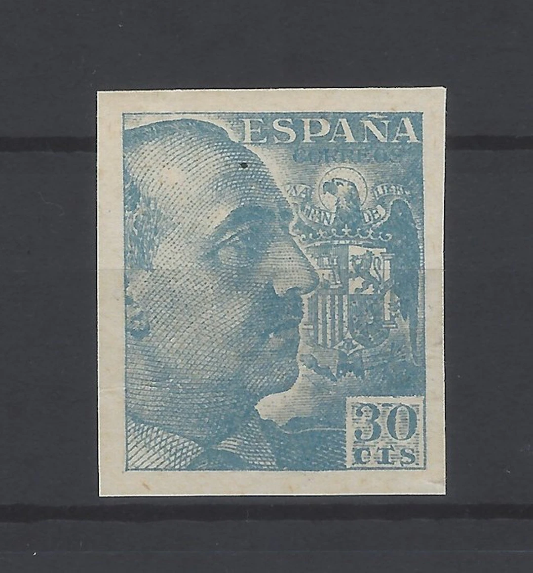 Spain 1949 - 30 cts. General Franco imperforate - Edifil 1049s