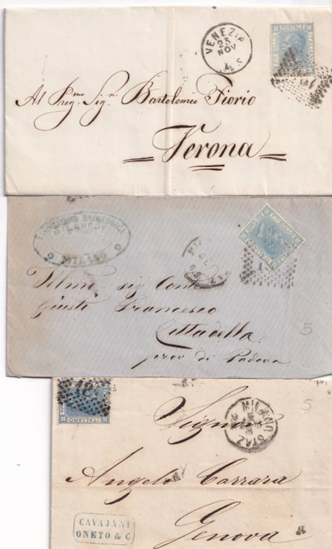 Italy Kingdom - Lot 22 mailed envelopes, Kingdom of Italy.