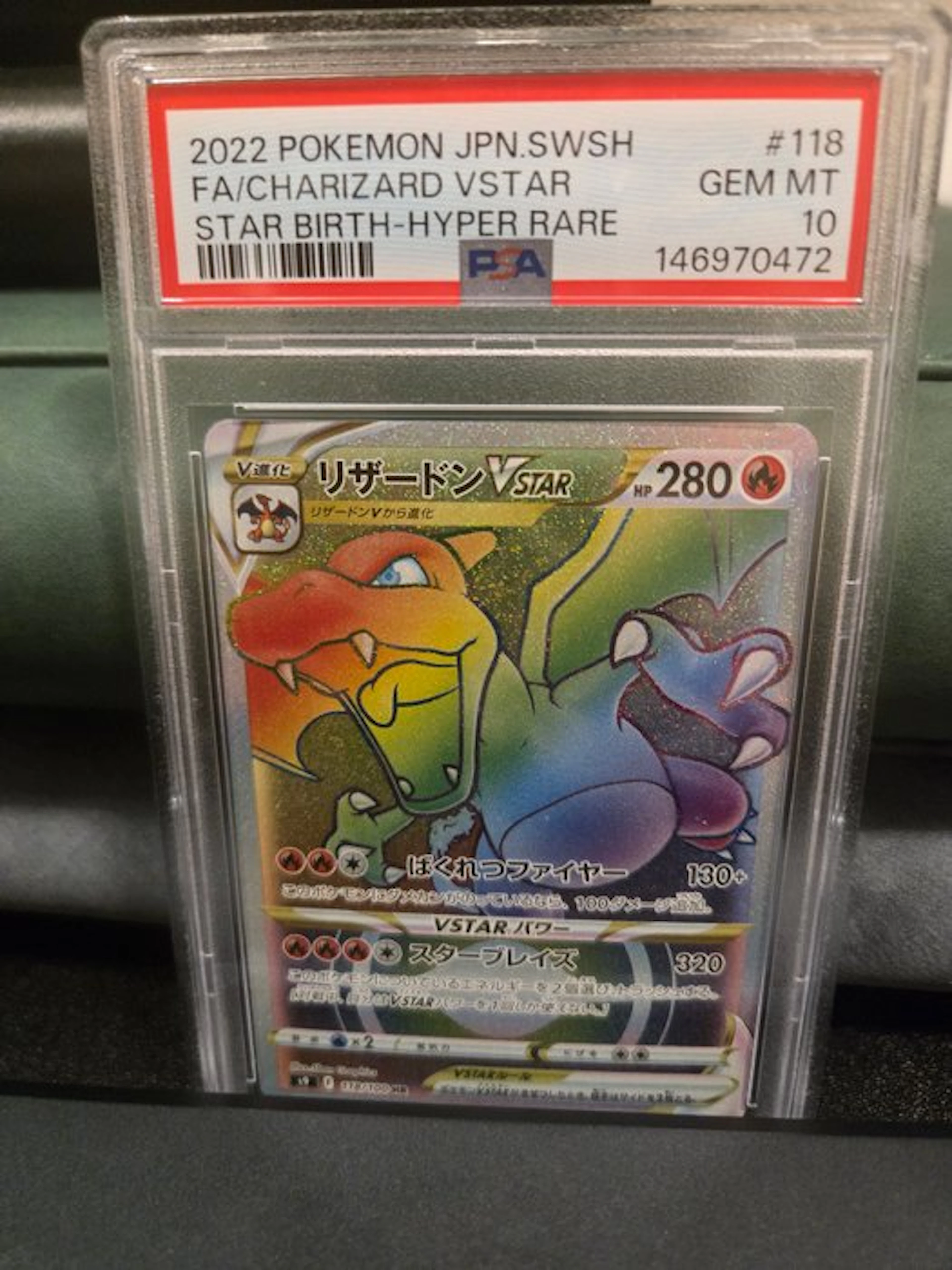 Pokémon - 1 Graded card - Charizard 118 Full art, Foil - PSA 10 -
