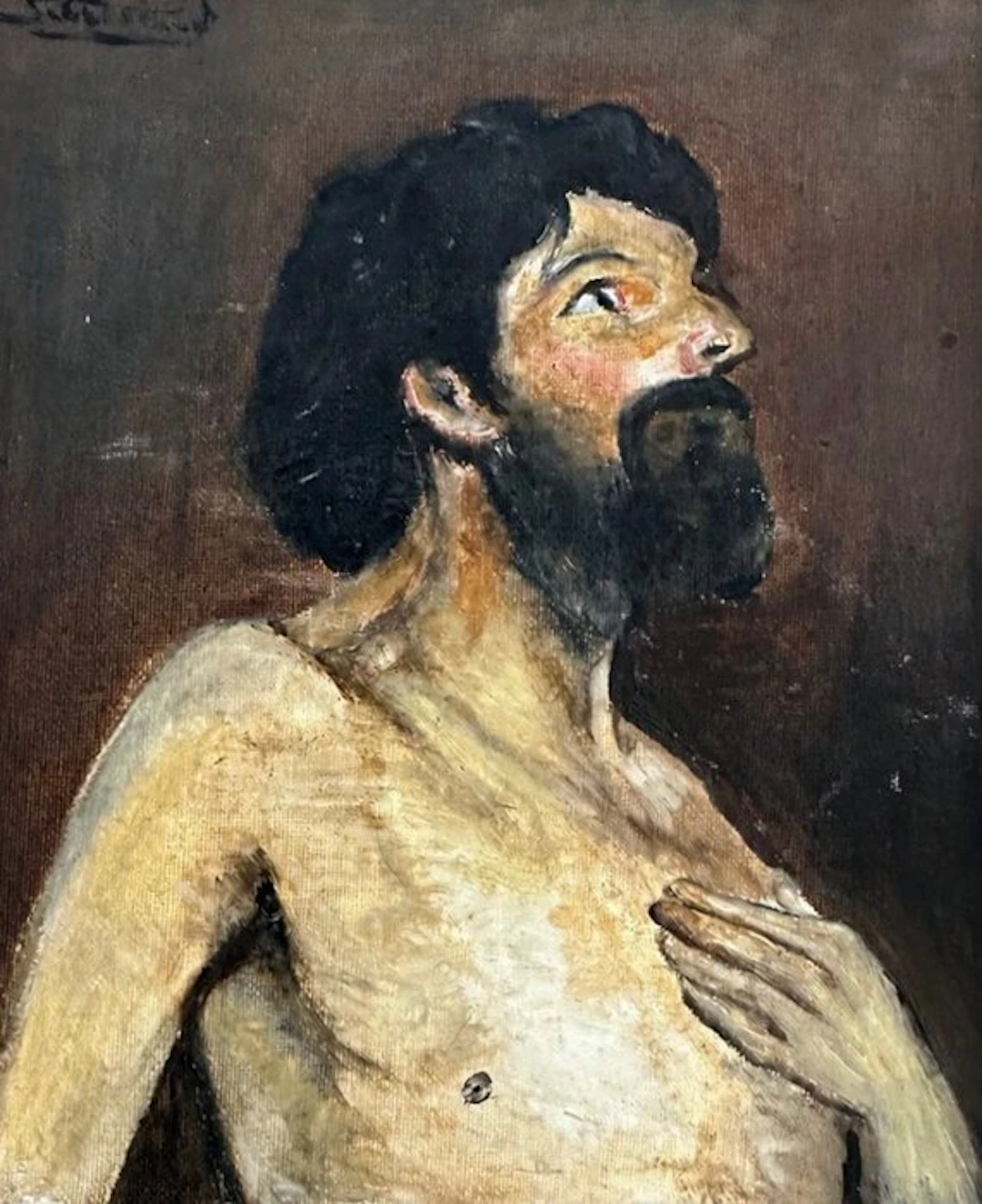 Follower of Ingres (XX) - Saint Jean Baptiste