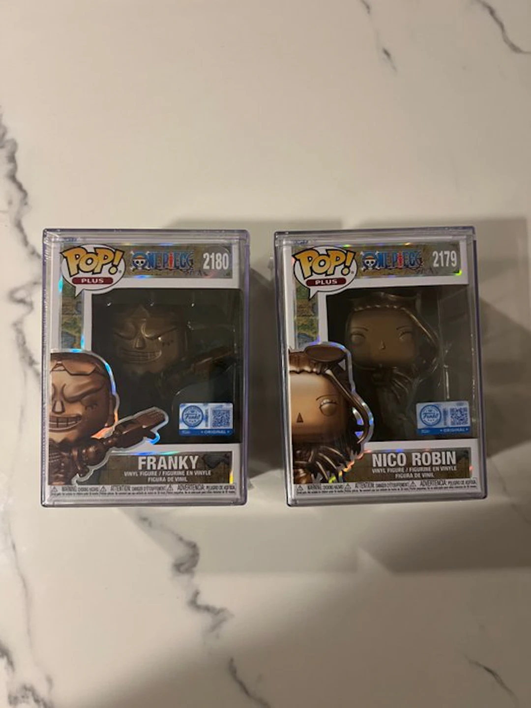 Funko - Action figure ONE PIECE - FRANKY & NICO ROBIN BRONZE STATUE - U.S.