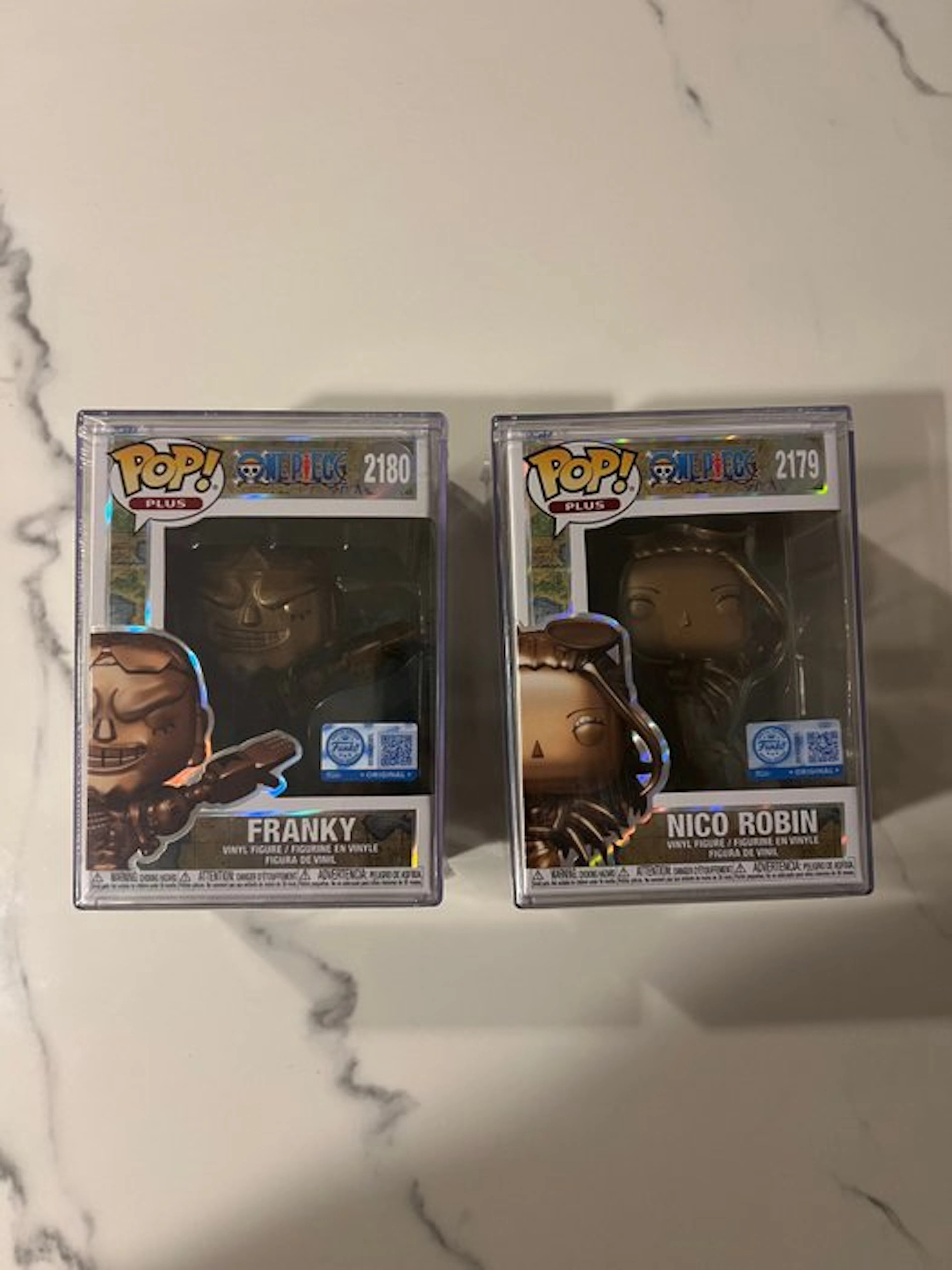 Funko - Action figure ONE PIECE - FRANKY & NICO ROBIN BRONZE STATUE - U.S.