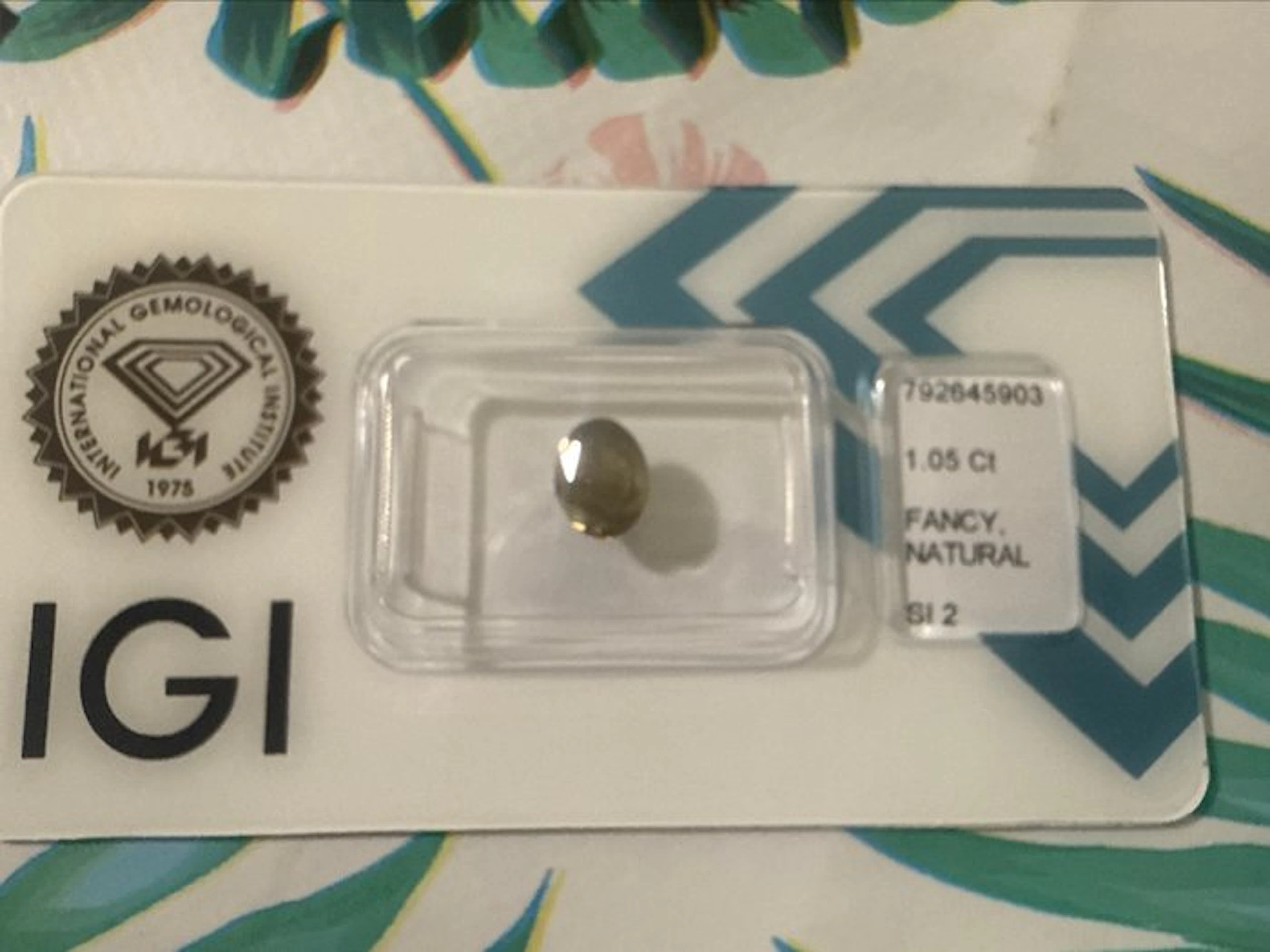 1 pcs Diamond (Natural) - 1.05 ct - Oval - SI2...