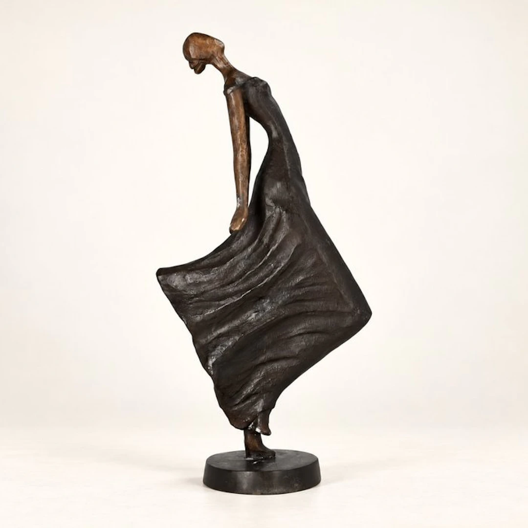 Sculpture, Modernist woman - 59 cm - Bronze